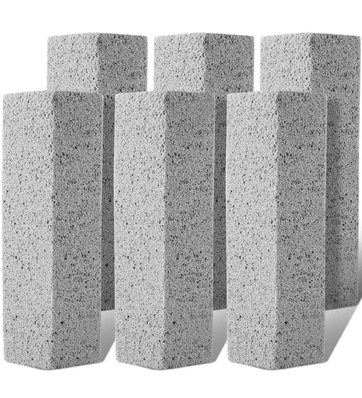 Notchis Toilet Bowl Pumice Stone Stick - 6 Count Pack | Easily Refresh Toilets in 1 Minute | Remove Water Ring Stains on Toilets, Bathtubs, and Pool Tiles - 6 New Ways to Use - Buy Online on GoSupps.com