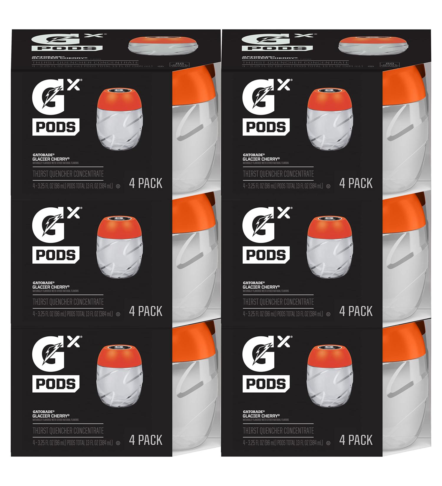 Gatorade Gx Hydration System - Glacier Cherry Flavor | Non-Slip Squeeze Bottles & Concentrate Pods - Buy Online on GoSupps.com