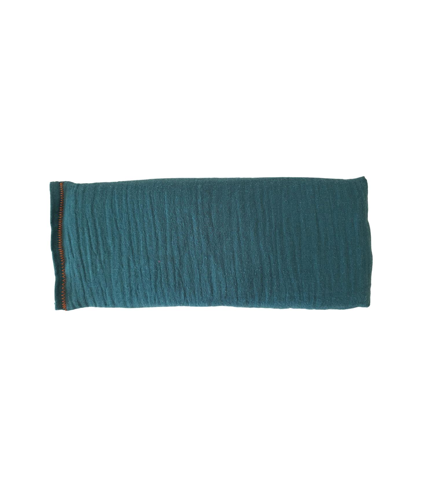 Peacegoods Unscented Eye Pillow - Flax Seed Weighted for Yoga & Meditation - Teal - Buy Online on GoSupps.com