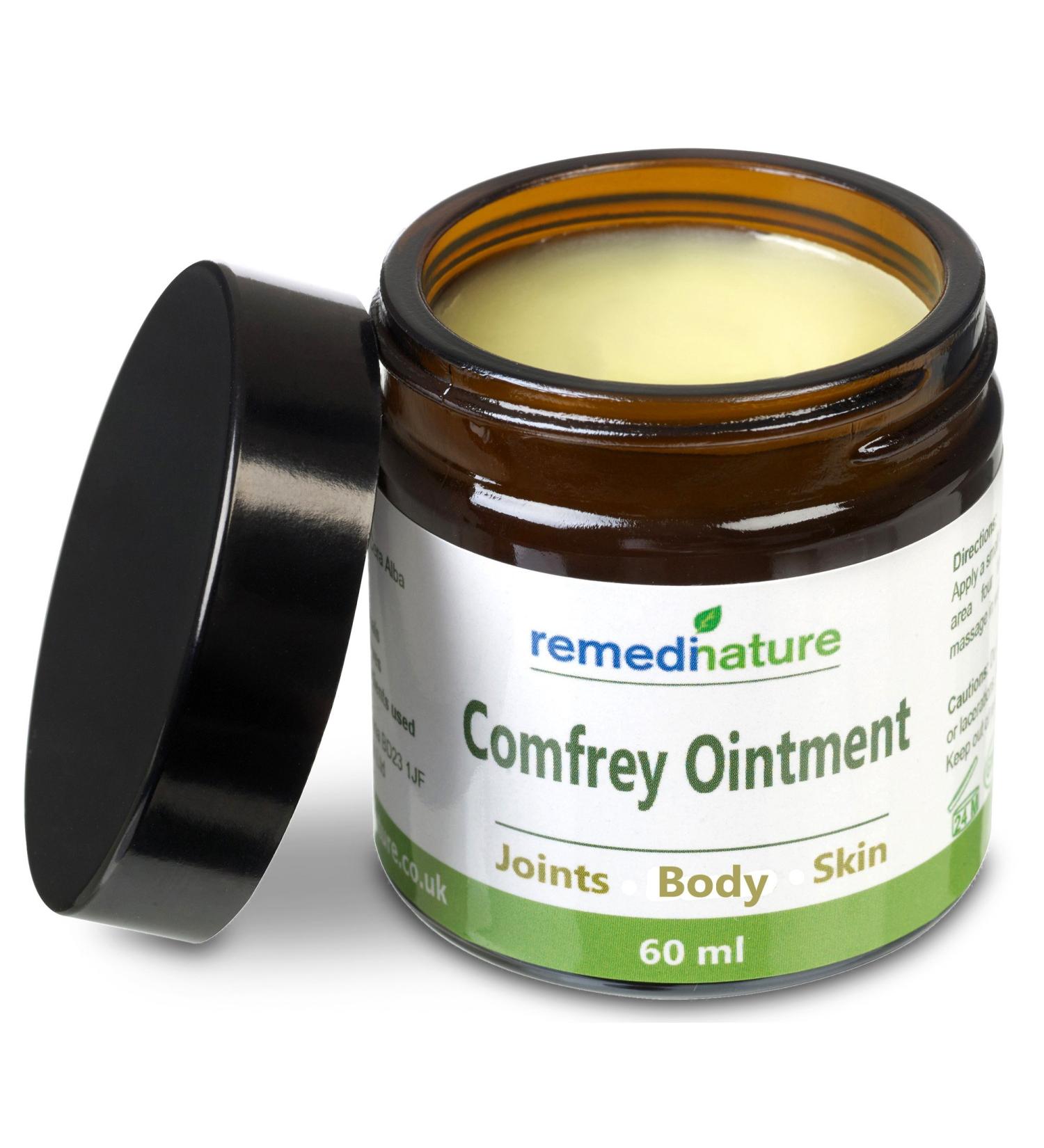 Remedinature Comfrey Ointment 2oz - Natural & Odourless Body, Joint, and Skin Salve - Buy Online on GoSupps.com