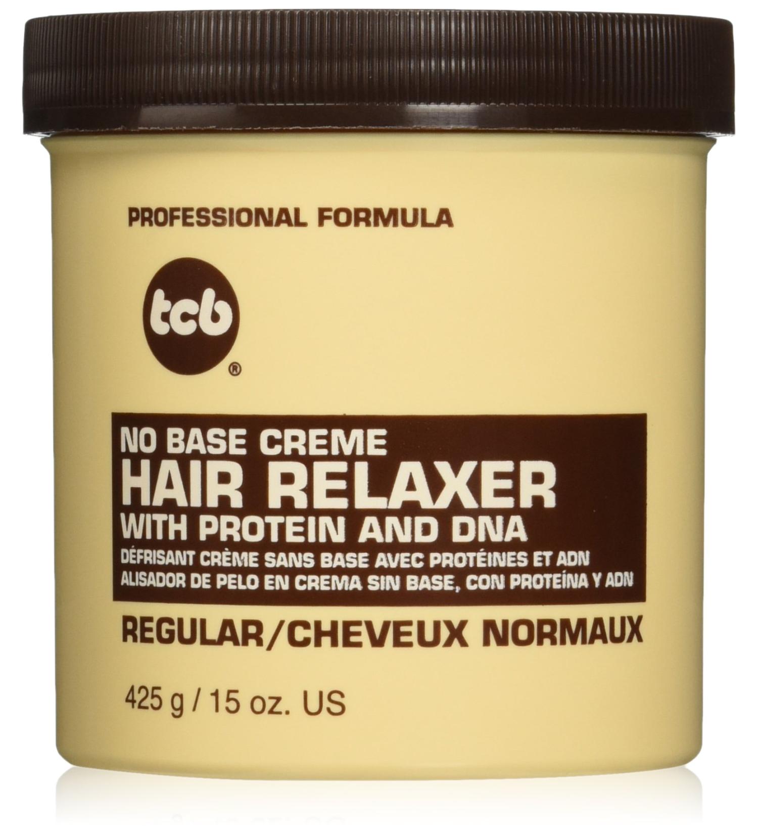 TCB No Base Creme Hair Relaxer Regular 15oz - Smooth & Straighten Hair - Buy Online on GoSupps.com