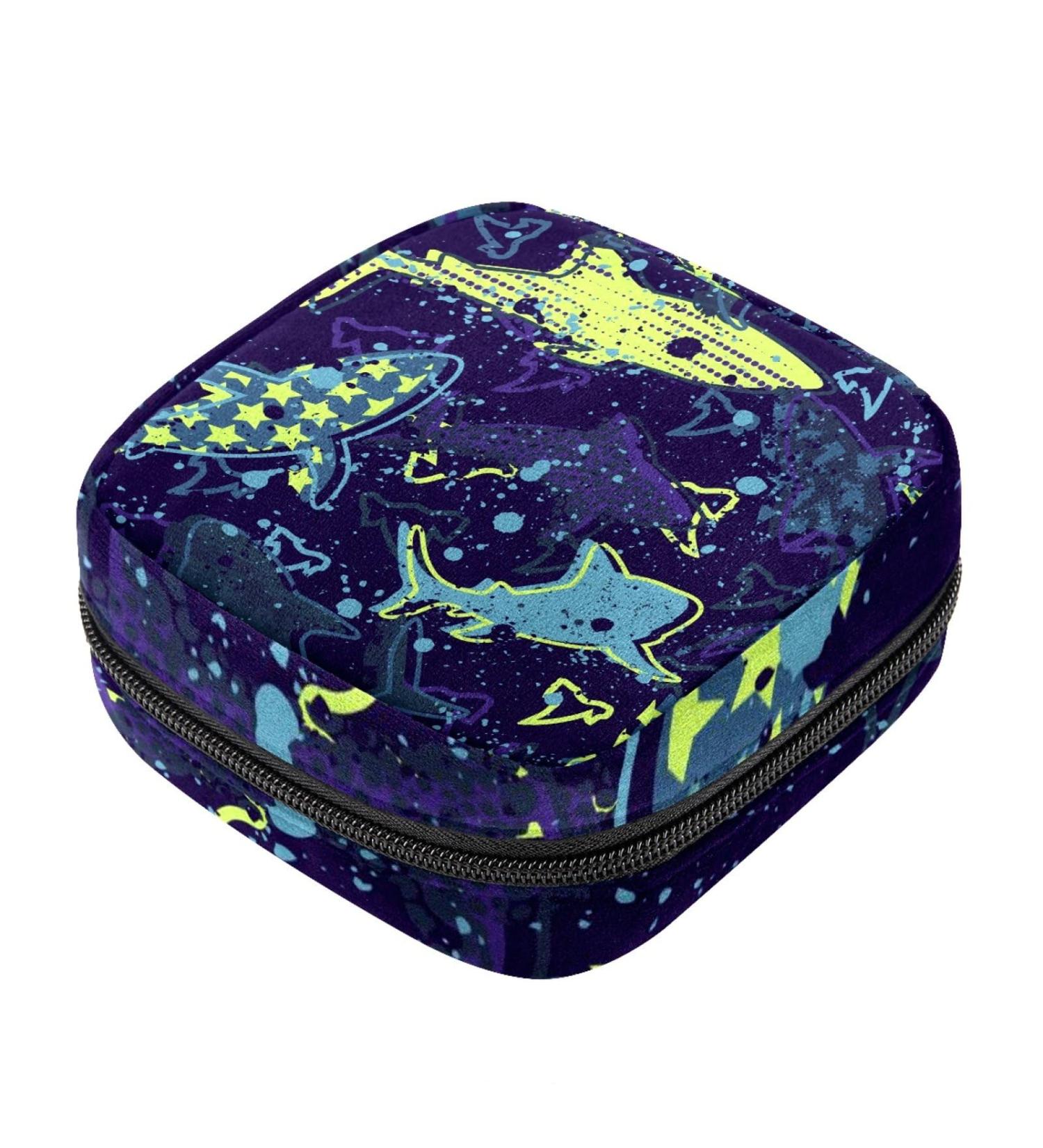 Camouflage Shark Menstrual Cup & Nursing Pad Holder - Portable Period Kit Bag - Color 4 - Buy Online on GoSupps.com