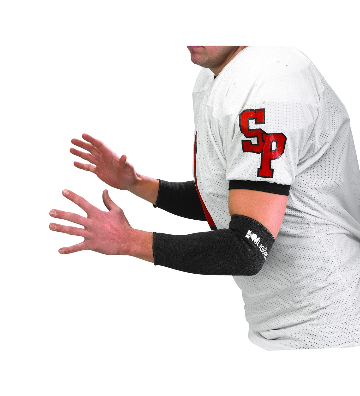MUELLER Elbow Turf Sleeve - Black Extra Large (Pair) | Premium Support for Sports & Recovery - Fast International Shipping - Buy Online on GoSupps.com