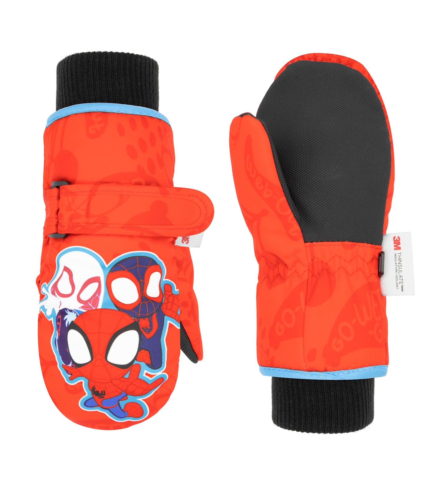 Spiderman Toddler Snow Gloves | 3M Thinsulate Waterproof Mittens for Kids 2-5 Years | Winter Gloves with Spidey and Friends - Buy Online on GoSupps.com