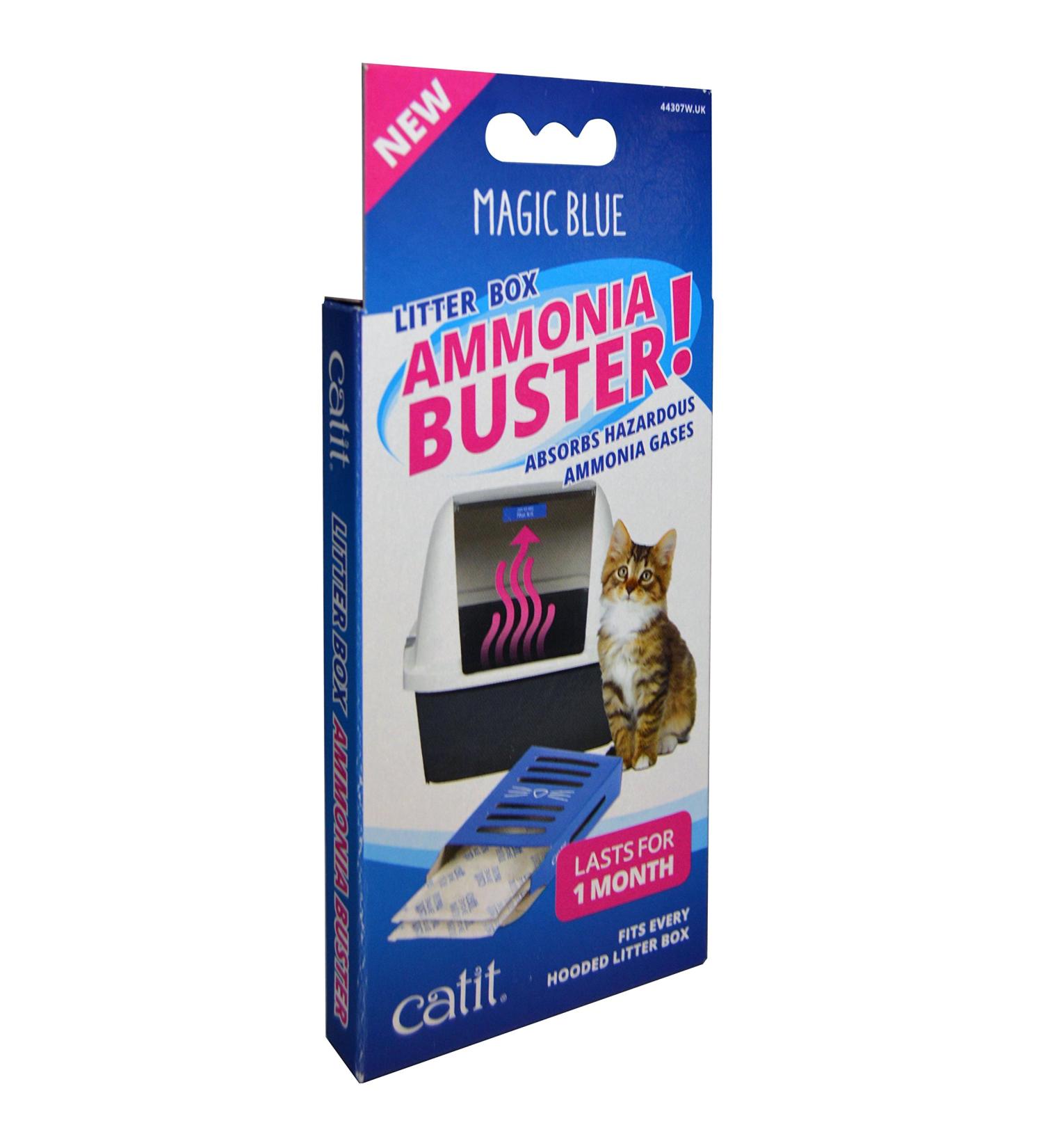 Catit Magic Blue Ammonia Buster - Eliminates Urine Odor for a Fresh Litter Box - Buy Online on GoSupps.com