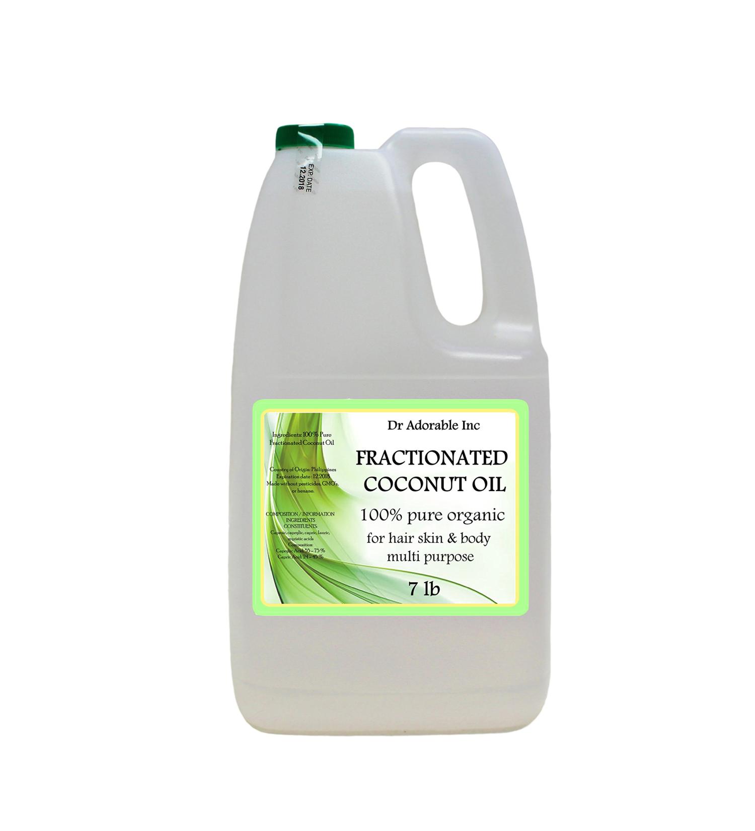 Organic Fractionated Coconut Oil - 7lb / 1 Gallon | Pure & Natural - Buy Online on GoSupps.com