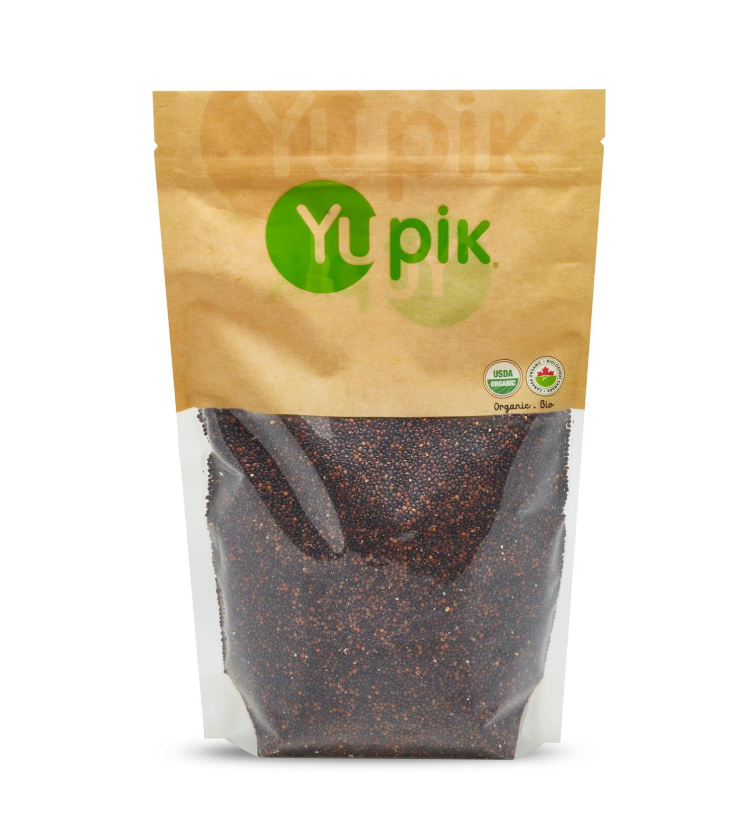 Yupik Organic Black Quinoa 1 kg Non-GMO Gluten-Free Kosher Raw Unsalted Oil-Free Plant-Based Protein Source of Fiber & Iron Great Replacement for Rice & Pasta - Buy Online on GoSupps.com