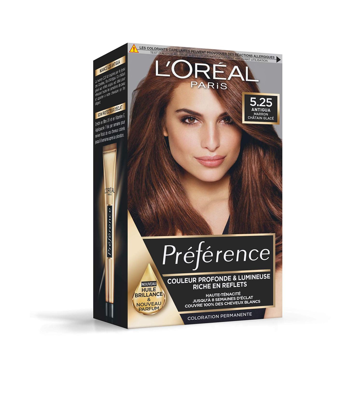  L'Oreal Paris L'Or al Paris Preference Permanent Hair Color Shade: Antigua (5.25) Iced Chocolate Brown - Buy Online on GoSupps.com