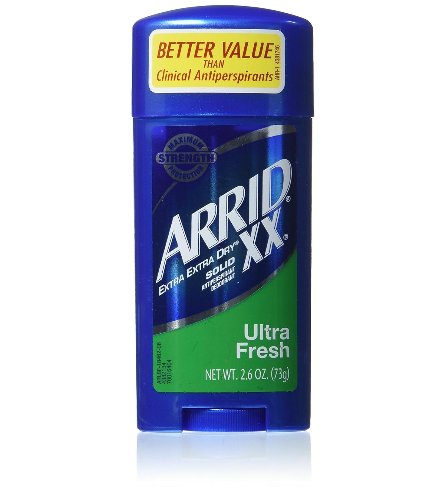 Arrid Xx Solid Antiperspirant Deodorant Ultra Fresh - 2.6 Oz - Pack Of 6 - Buy Online on GoSupps.com