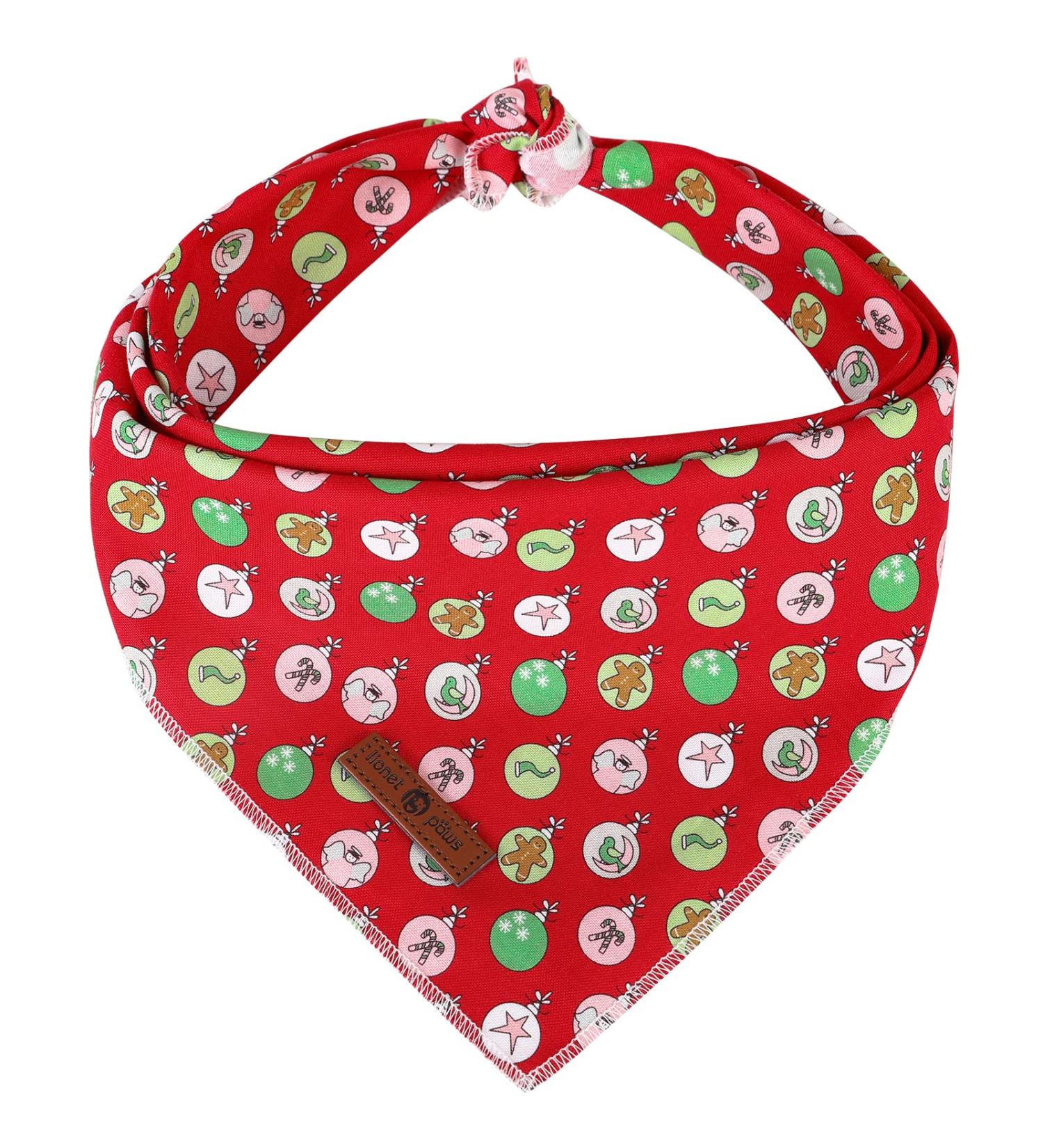Shop Lionet Paws Christmas Dog Bandana Triangular Scarf for Small to Large Dogs Festive Holiday Style (1 Pack) - Buy Online on GoSupps.com