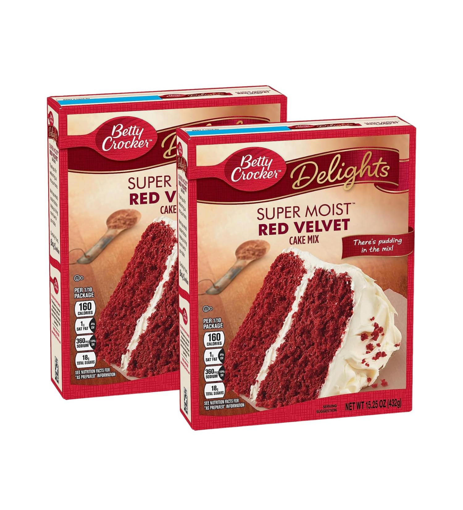 Betty Crocker Super Moist Red Velvet Cake Mix 432g 15oz | Pack of Two - Buy Online on GoSupps.com