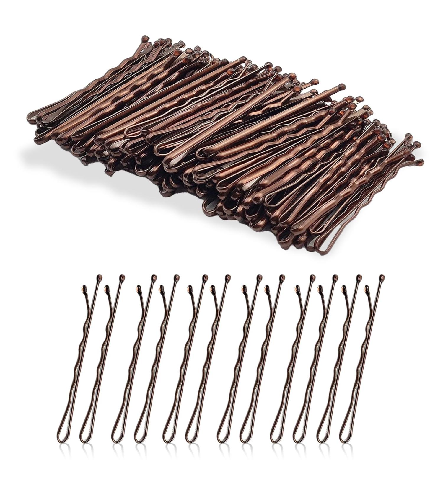 180-Piece Bobby Pins Set with Storage Box - Women's/Girls Hair Clips in Black, Blonde, and Brown - Buy Online on GoSupps.com