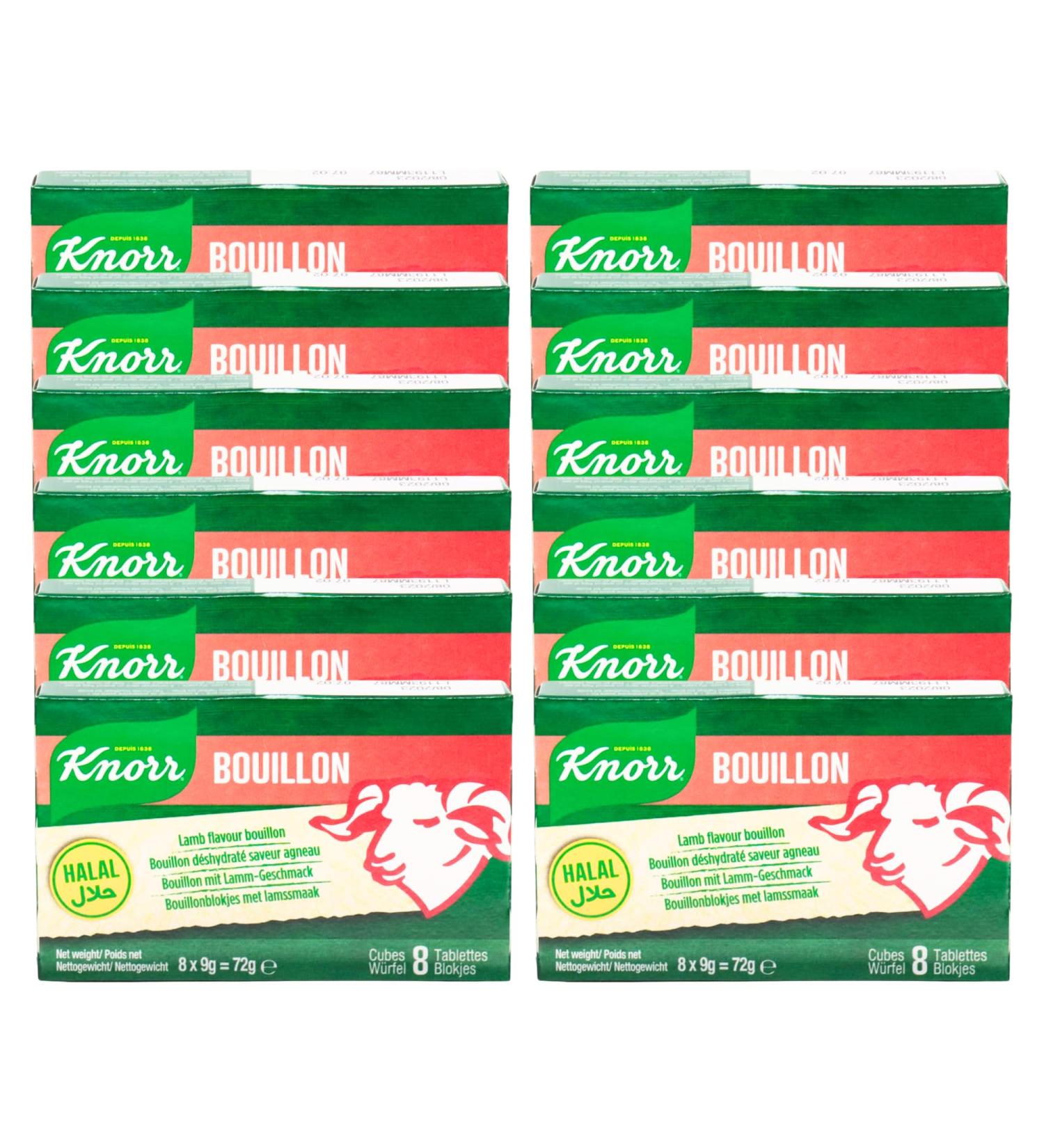 Knorr Bouillon Lamb Flavour 72g (Pack of 12) | Halal - Buy Online on GoSupps.com