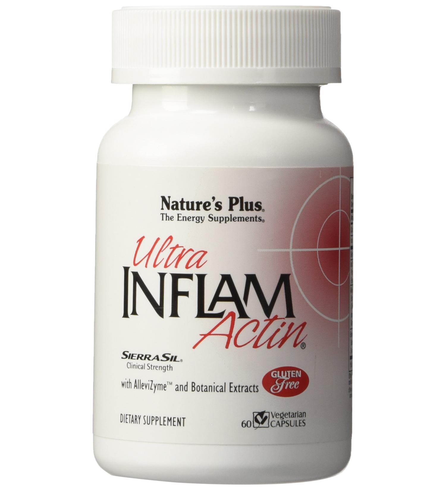 NaturesPlus Ultra - Turmeric, Bromelain, MSM, Boswellia & Ginger Supplement - 60 Vegetarian Capsules - Buy Online on GoSupps.com