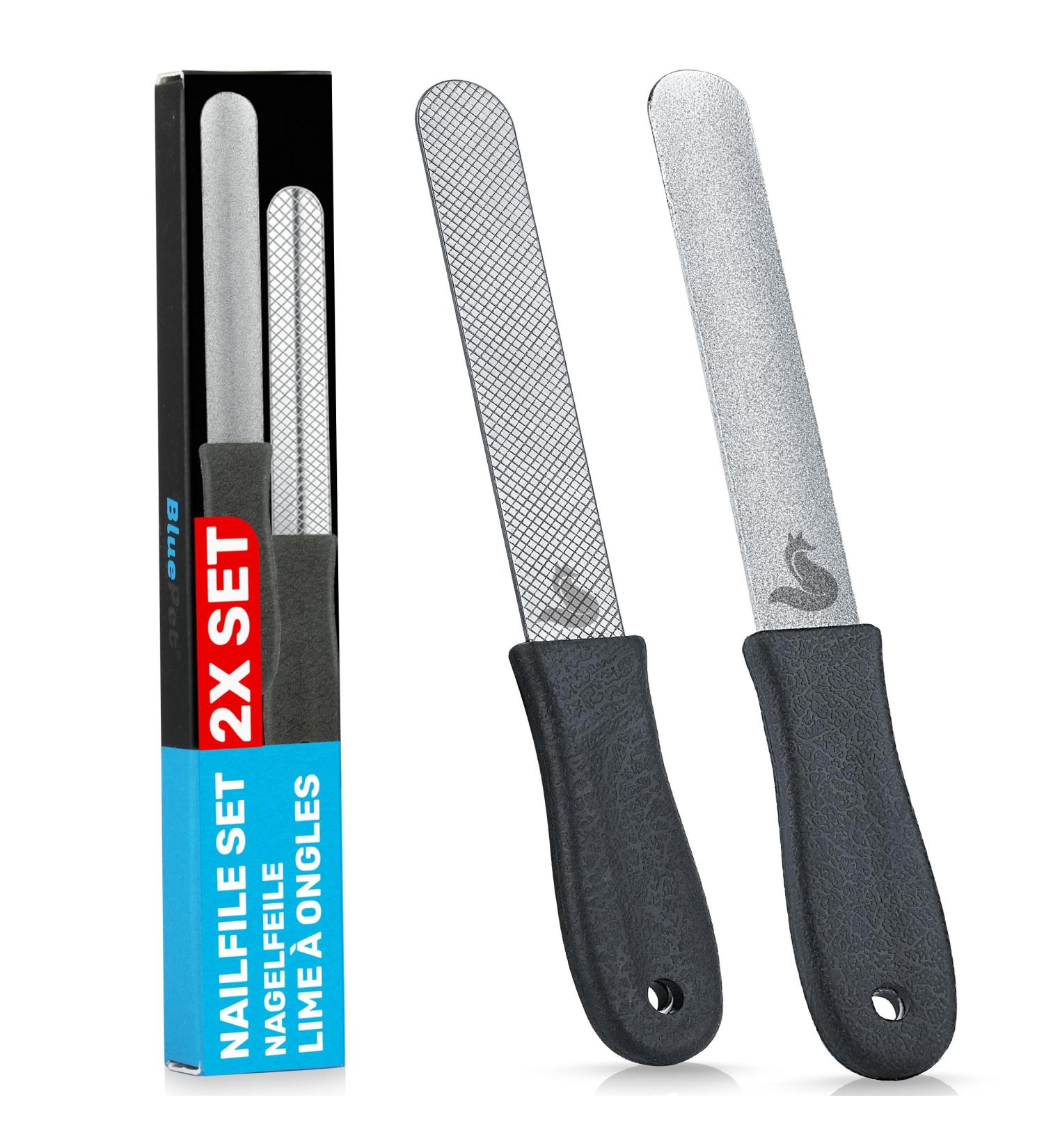 Buy Bluepet 2x Set Claw File Nail File for Optimal Pet Claw Care | Coarse & Fine for Dogs Cats & Small Animals - Buy Online on GoSupps.com