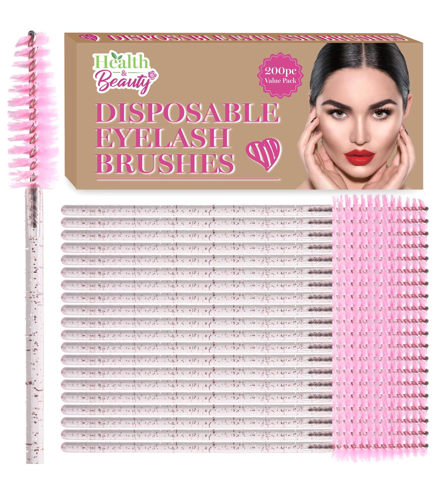 200pk Eyelash Brush Spoolie Disposable Eyebrow Brush & Mascara Wands Lash Brushes Spoolies for Lash Extensions Makeup Tool Lash Brush Pink Eyelash Brushes Eyelash Spoolies to Avoid Mascara Clumps - Buy Online on GoSupps.com