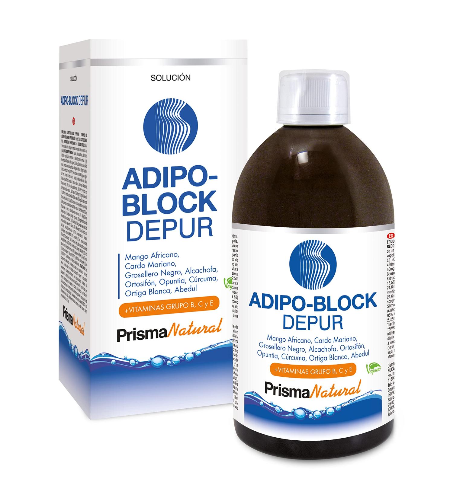 PRISMANATURAL ADIPO BLOCK Detox 500 ml - Buy Online on GoSupps.com