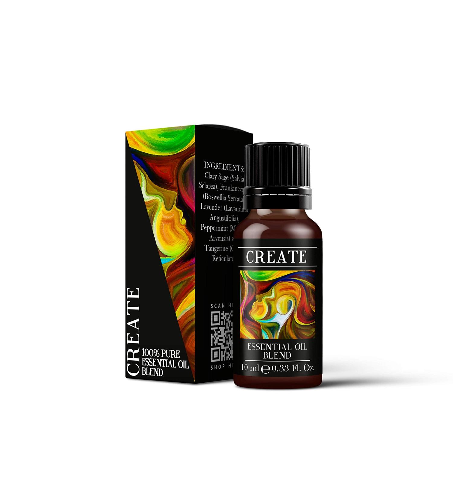 Mystix London | Create Pure & Natural Essential Oil Blend 10ml - for Diffusers Aromatherapy & Massage Blends | Perfect as a Gift | Vegan GMO Free - Buy Online on GoSupps.com
