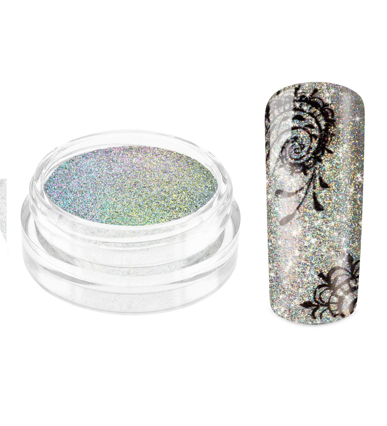 Nail Art Galaxy Holo Rainbow Pigment Powder | Holographic Mirror Effect for Stunning Nail Designs - Buy Online on GoSupps.com