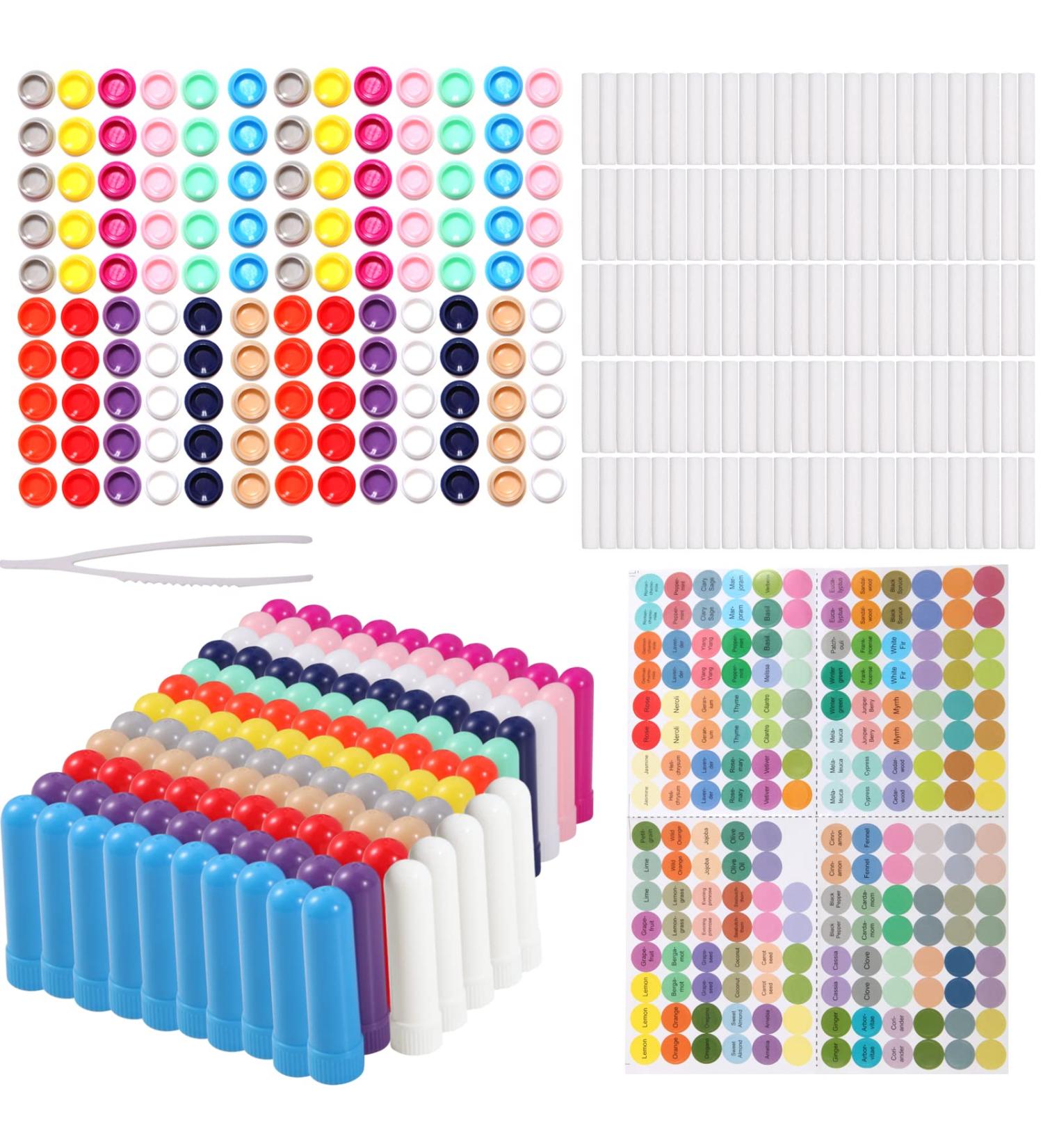 120 Essential Oil Nasal Inhaler Tubes - Aromatherapy on The Go 12 Colors 583 Pieces Total - Green (IFJL-JYG2204-C120 - Buy Online on GoSupps.com