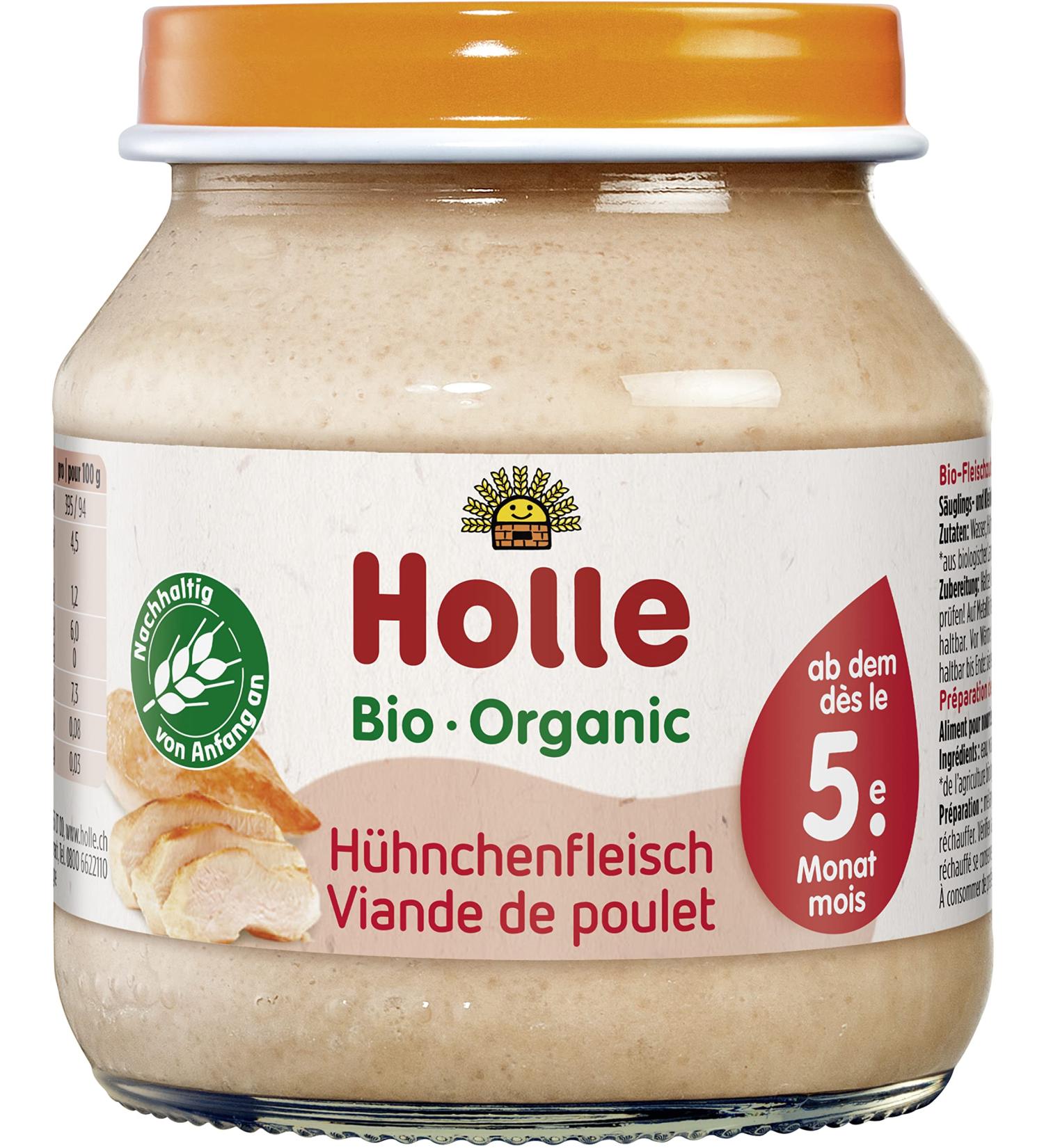 Holle Organic Chicken Meat (6 x 125 gr) 125 g (pack of 6)