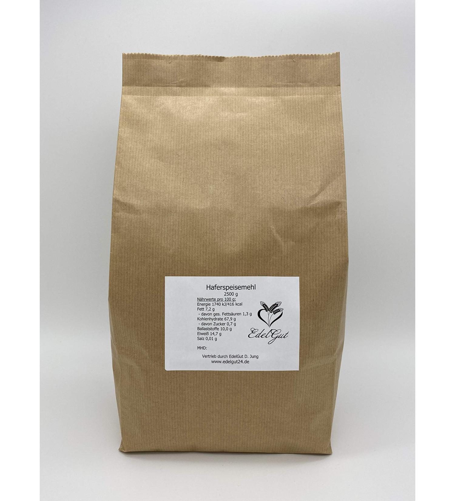 Buy Organic Oat Flour 2.5 kg | Wholemeal Vegan & Vegetarian Oat Powder for Baking | 2500 g - Buy Online on GoSupps.com