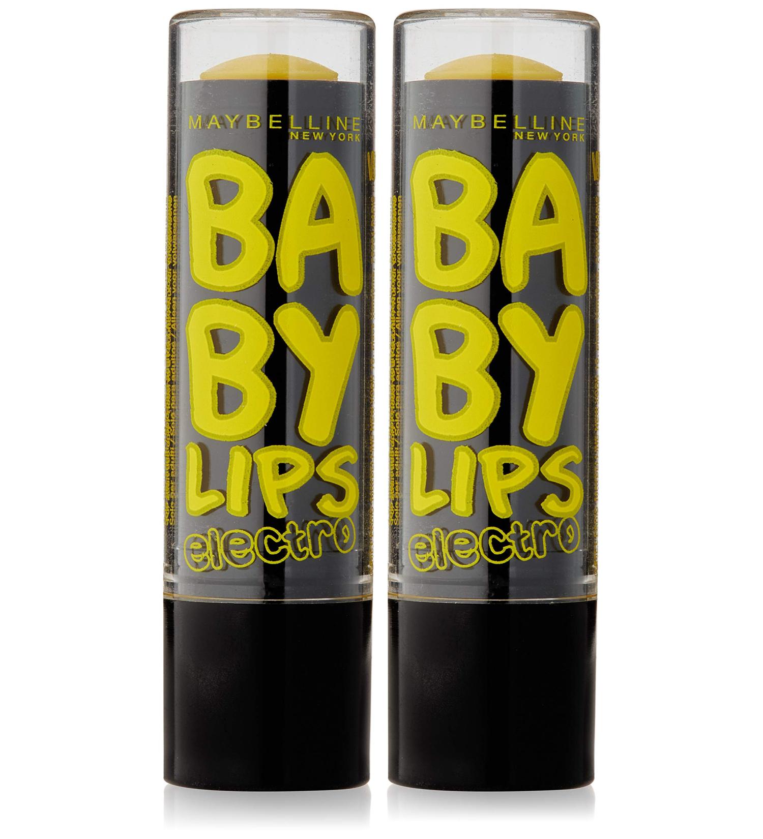 Gemey Maybelline Baby Lips Electro 2 Lip Balms Fierce N Tangy Pack of 2 - Buy Online on GoSupps.com