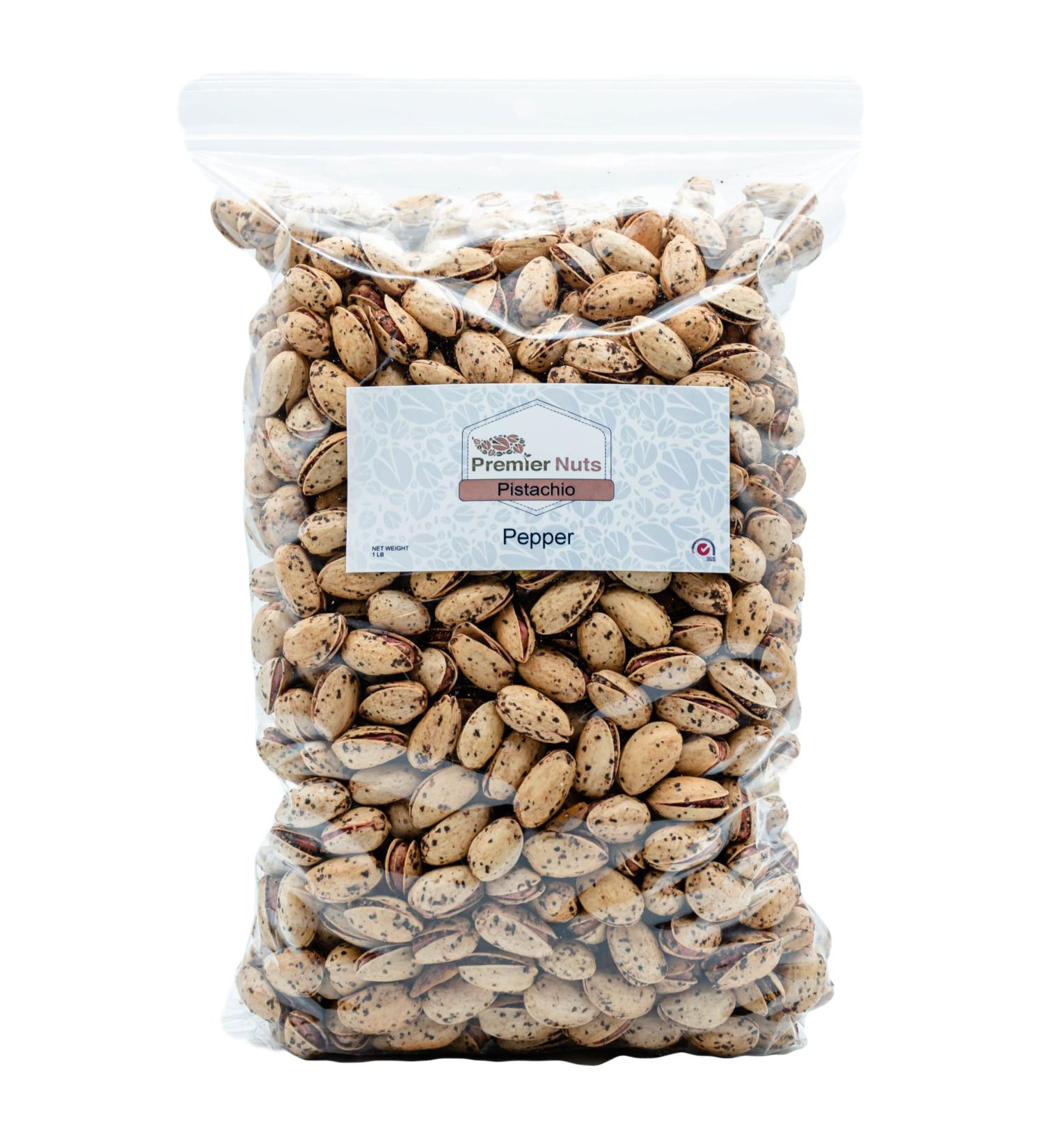 Pistachios Salt & Pepper In-Shell Non-GMO by Early Robin 250g - Buy Online on GoSupps.com