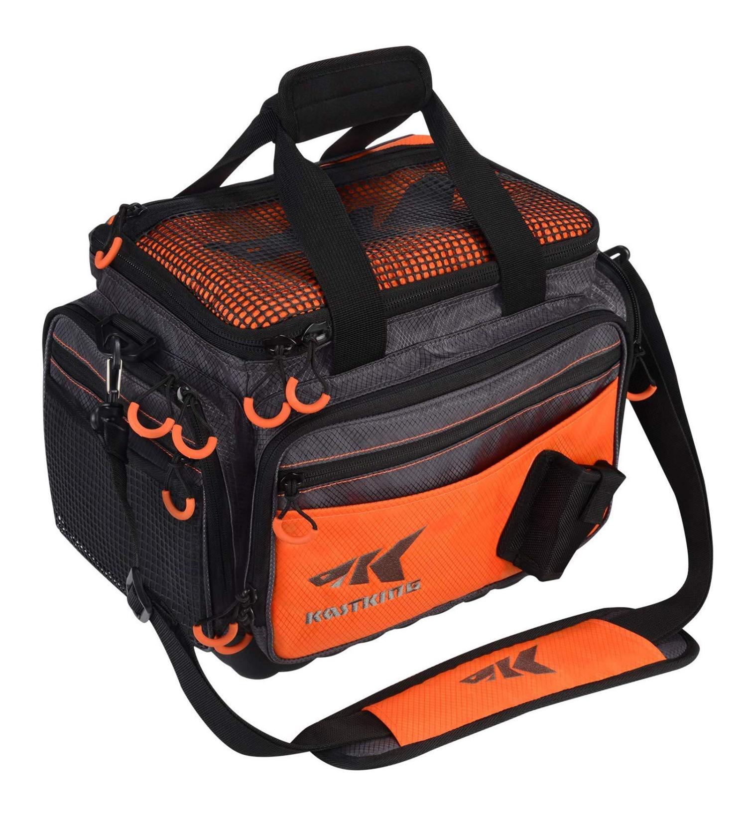 KastKing Large Saltwater Resistant Fishing Tackle Bag - Medium-Hoss A1 - Orange - Buy Online on GoSupps.com
