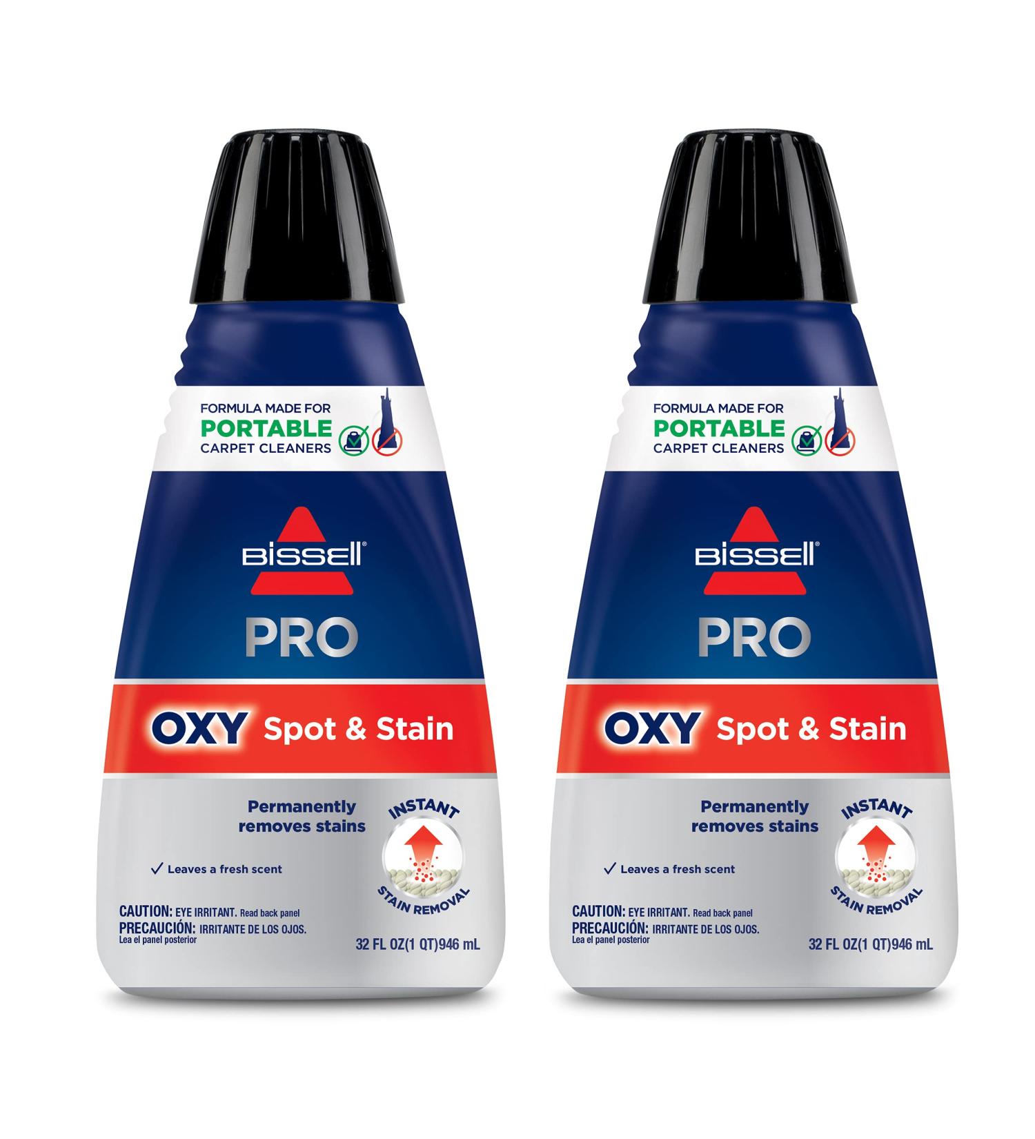 Bissell Professional Spot and Stain + Oxy Portable Machine Formula  2-Pack  20389  64 Fl Oz - Buy Online on GoSupps.com