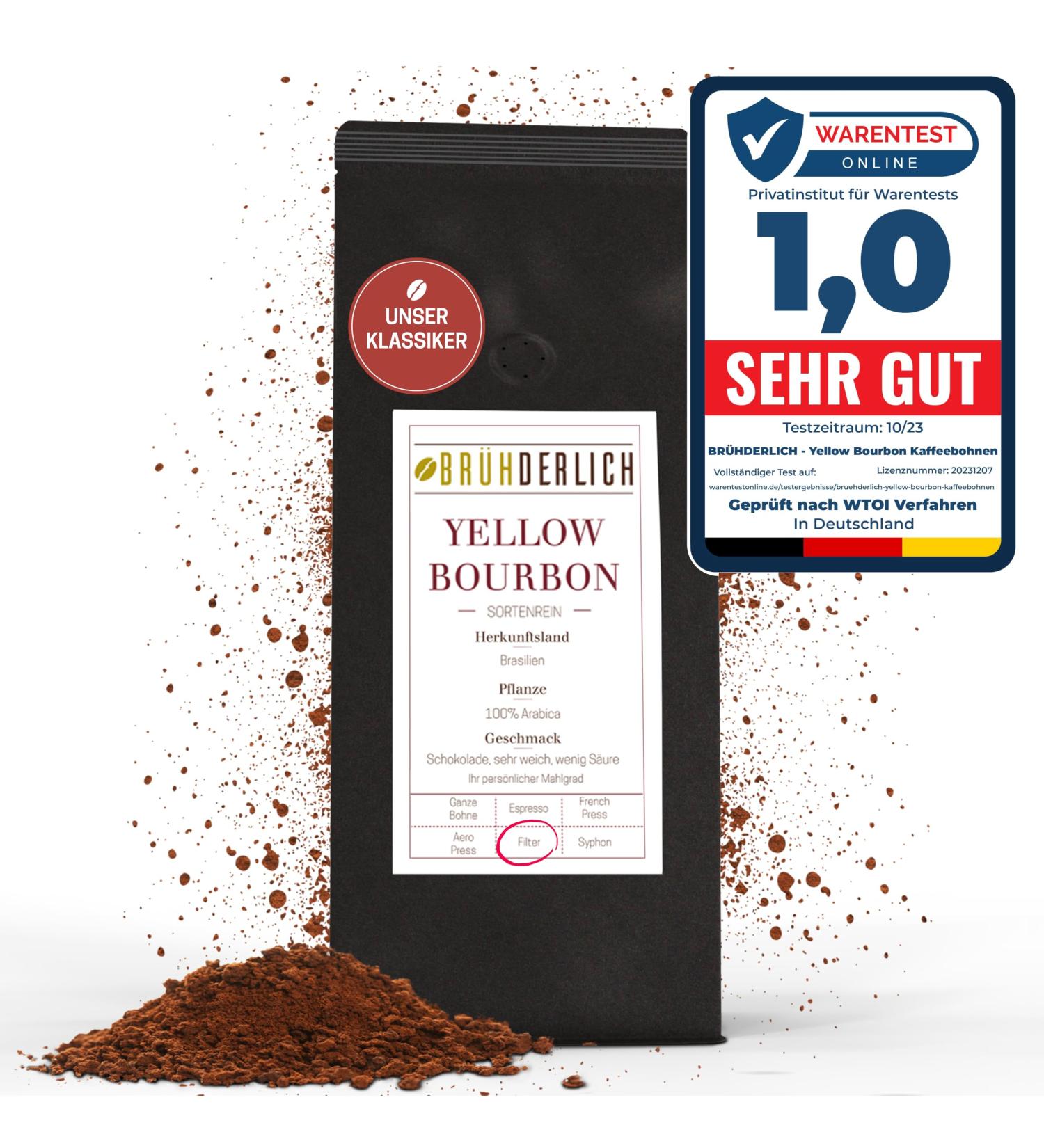 Buy Wireless Yellow Bourbon Premium Coffee Beans 1kg - Low Acid Mild & Freshly Ground Arabica from Brazil - International Shipping Available - Buy Online on GoSupps.com