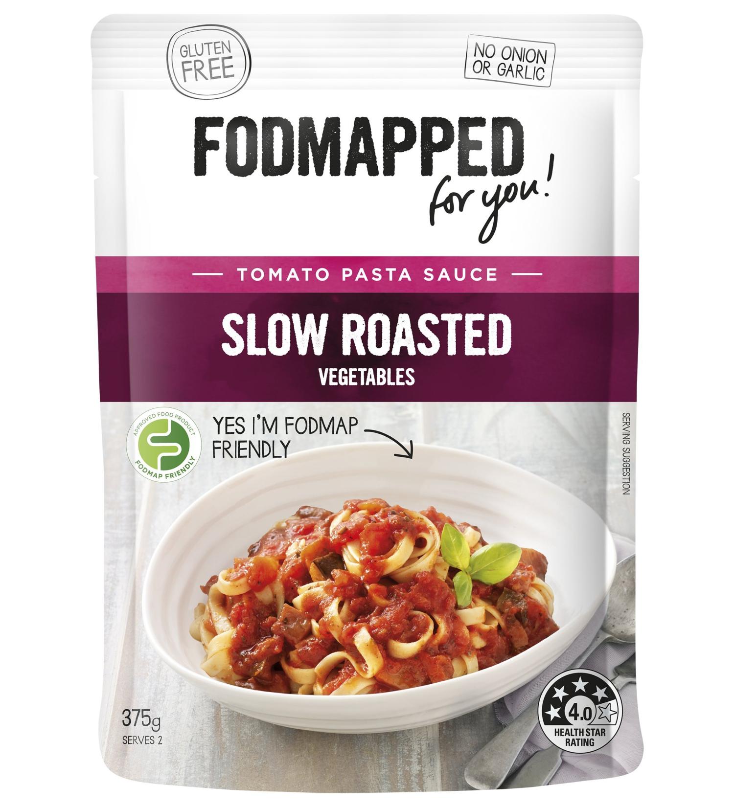 Fodmapped Slow Roasted Vegetables Tomato Pasta Sauce 375 g - Buy Online on GoSupps.com