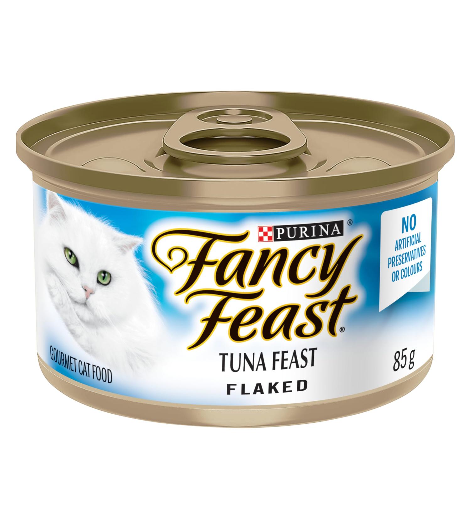 Fancy Feast Flaked Wet Cat Food Tuna Feast - 85 g Can (24 Pack) - Buy Online on GoSupps.com
