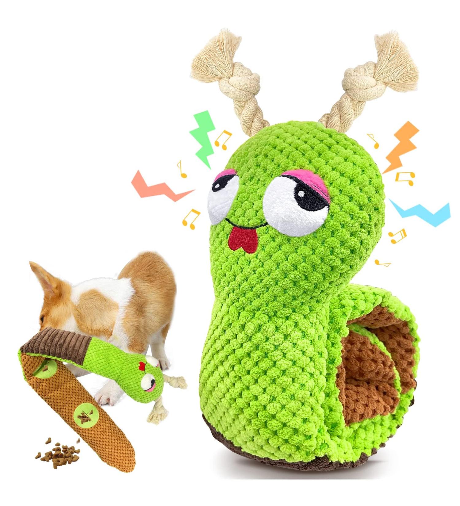 Buy Aeitpet Interactive Dog Toys - Squeaking Plush Snail for Large & Small Dogs | Ideal for Training & Dental Care - Buy Online on GoSupps.com