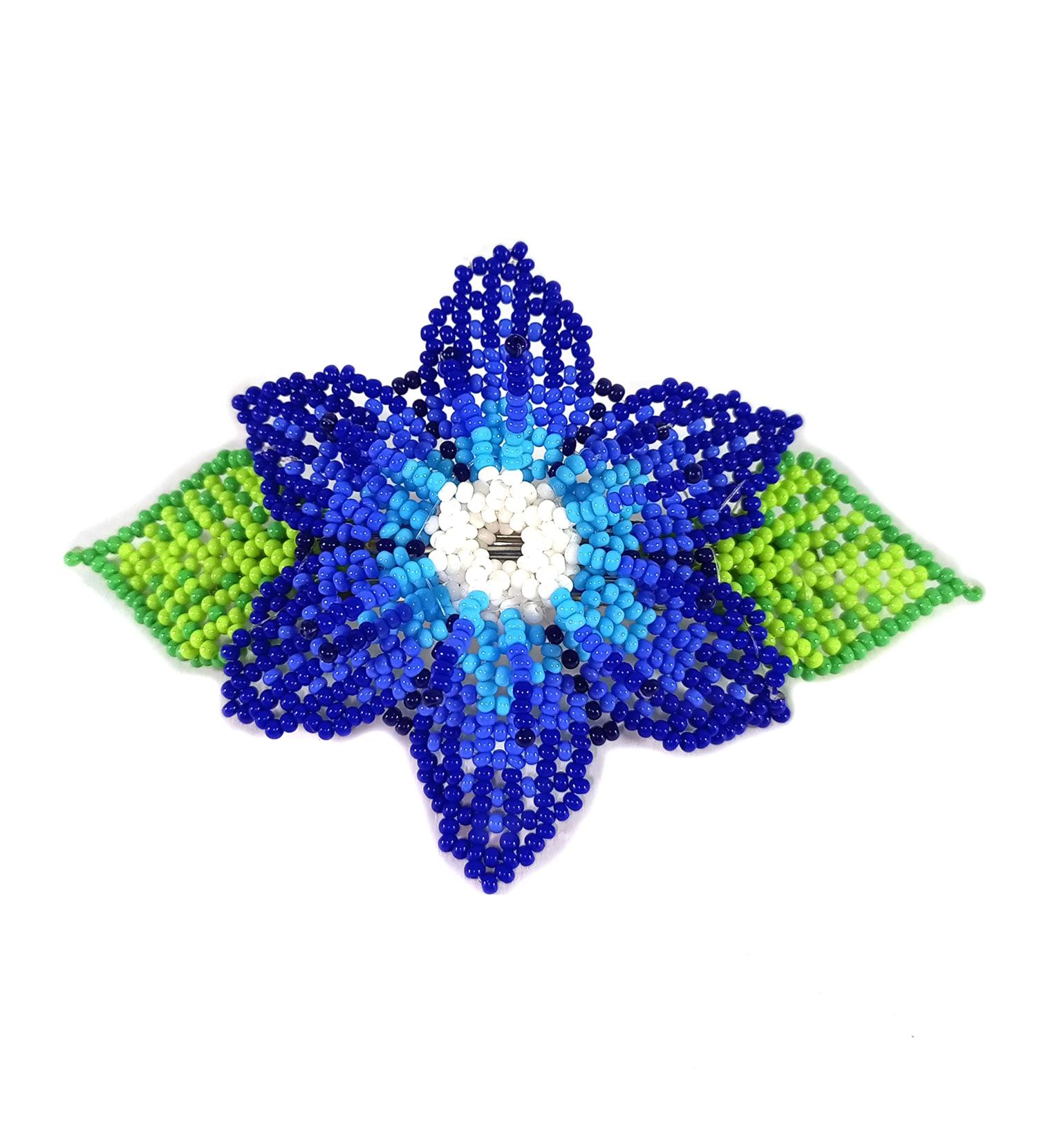 Handmade Native American Style Blue Beaded Hair Clips Collection - Buy Online on GoSupps.com