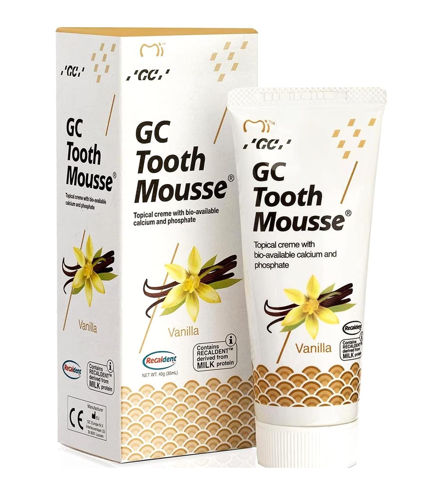 GC Tooth Mousse Vanilla 35ml - Pack of 1 | Dental Care - Vanilla Flavor - Buy Online on GoSupps.com