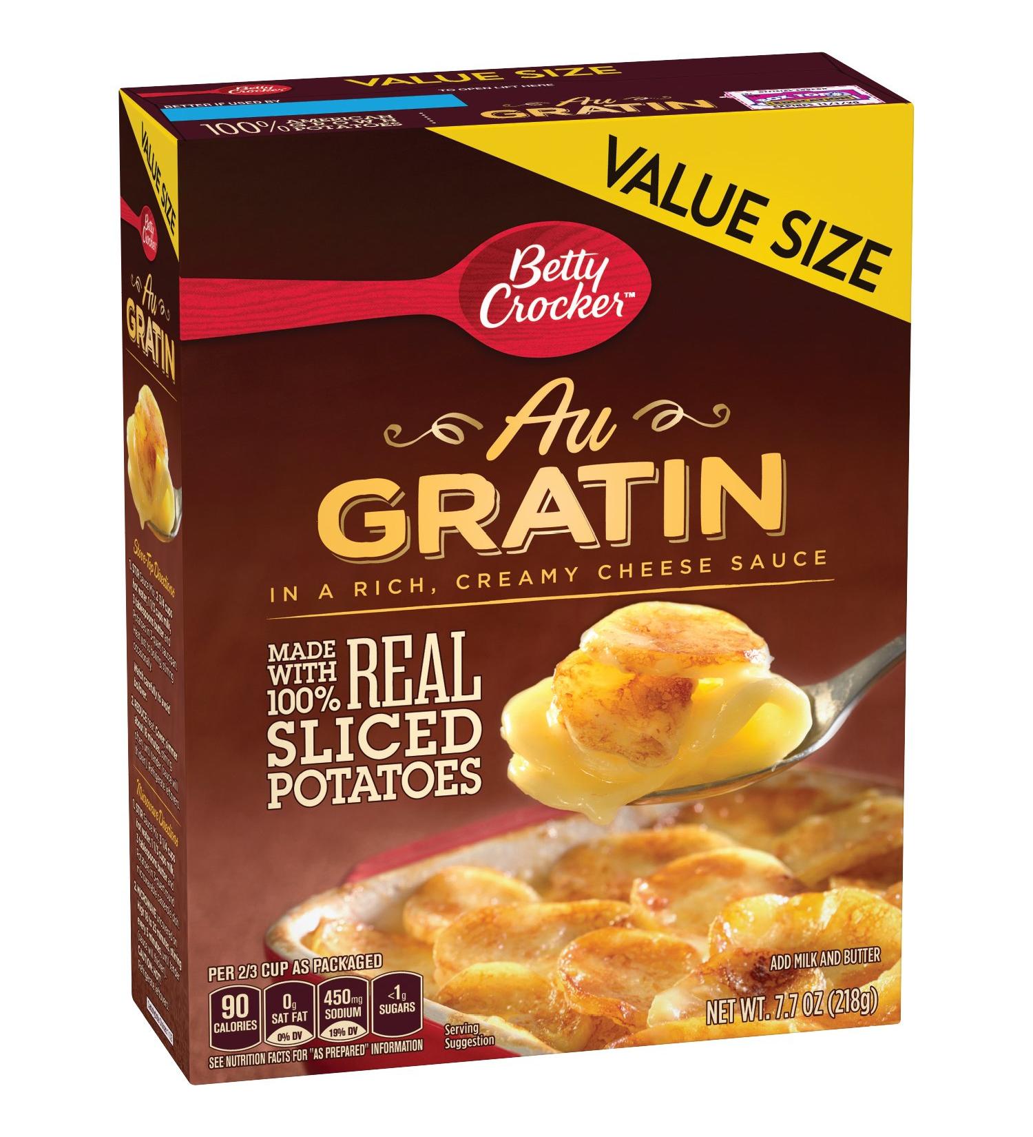 Betty Crocker Au Gratin Potatoes with Real Cheese 7.7 oz - Pack of 6 - Buy Online on GoSupps.com