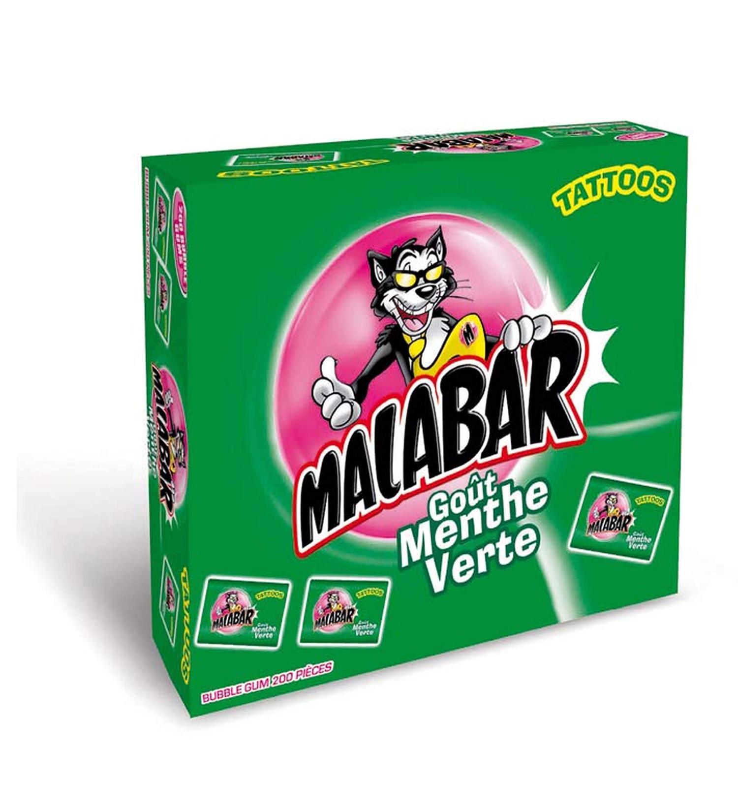 Malabar Bonbons Menthe Verte 1340g Boite de 200 Pi ces Menthe Verte 200 unit (Lot de 1)