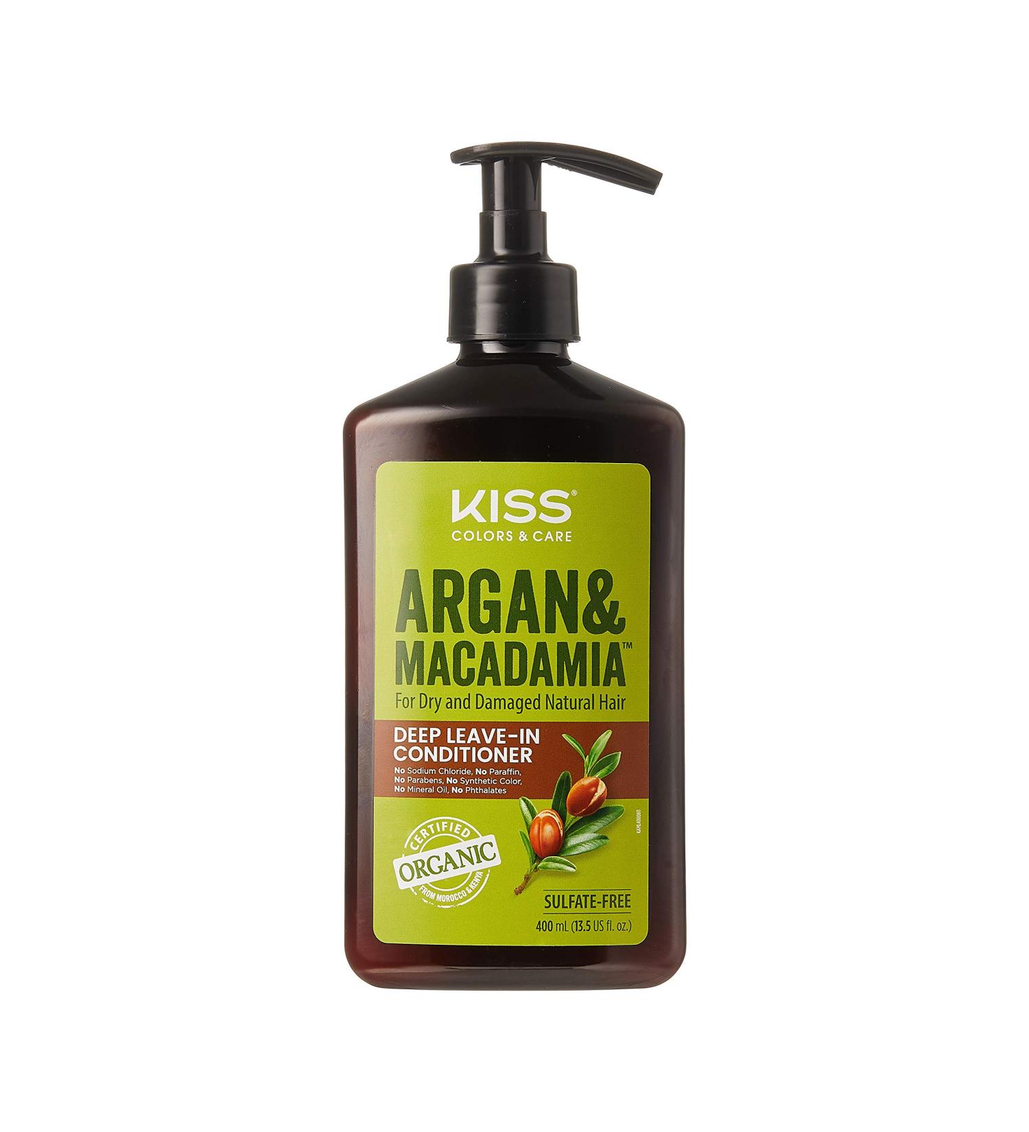 KISS Color & Care Argan & Macadamia Leave-In Conditioner for Dry & Damaged Natural Hair | International Shipping - Buy Online on GoSupps.com