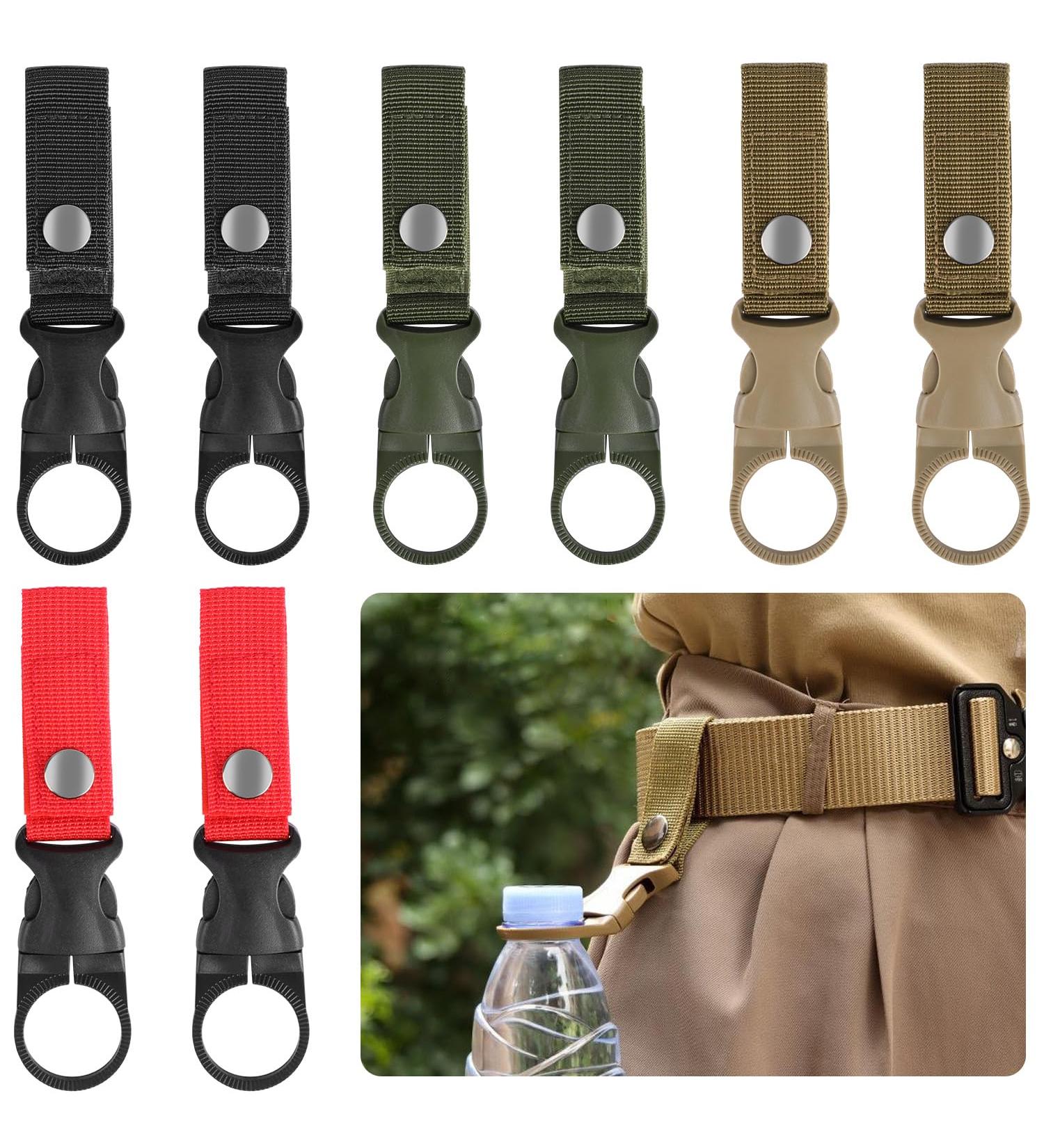 UNVTAP Nylon Belt Bottle Holder Clips - 8 Pack Tactical Keychain & Backpack Carabiner for Outdoor Activities - Buy Online on GoSupps.com