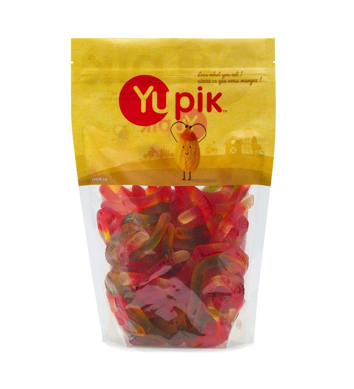 Yupik Gummy Worms 1 kg Gluten-Free Assorted Fruit Flavors Chewy & Colorful Long Gummies Fun Classic Treat Sweet Candy Delicious Snack Ideal for Gifting Holidays & Baking 1 kg (Pack of 1) - Buy Online on GoSupps.com