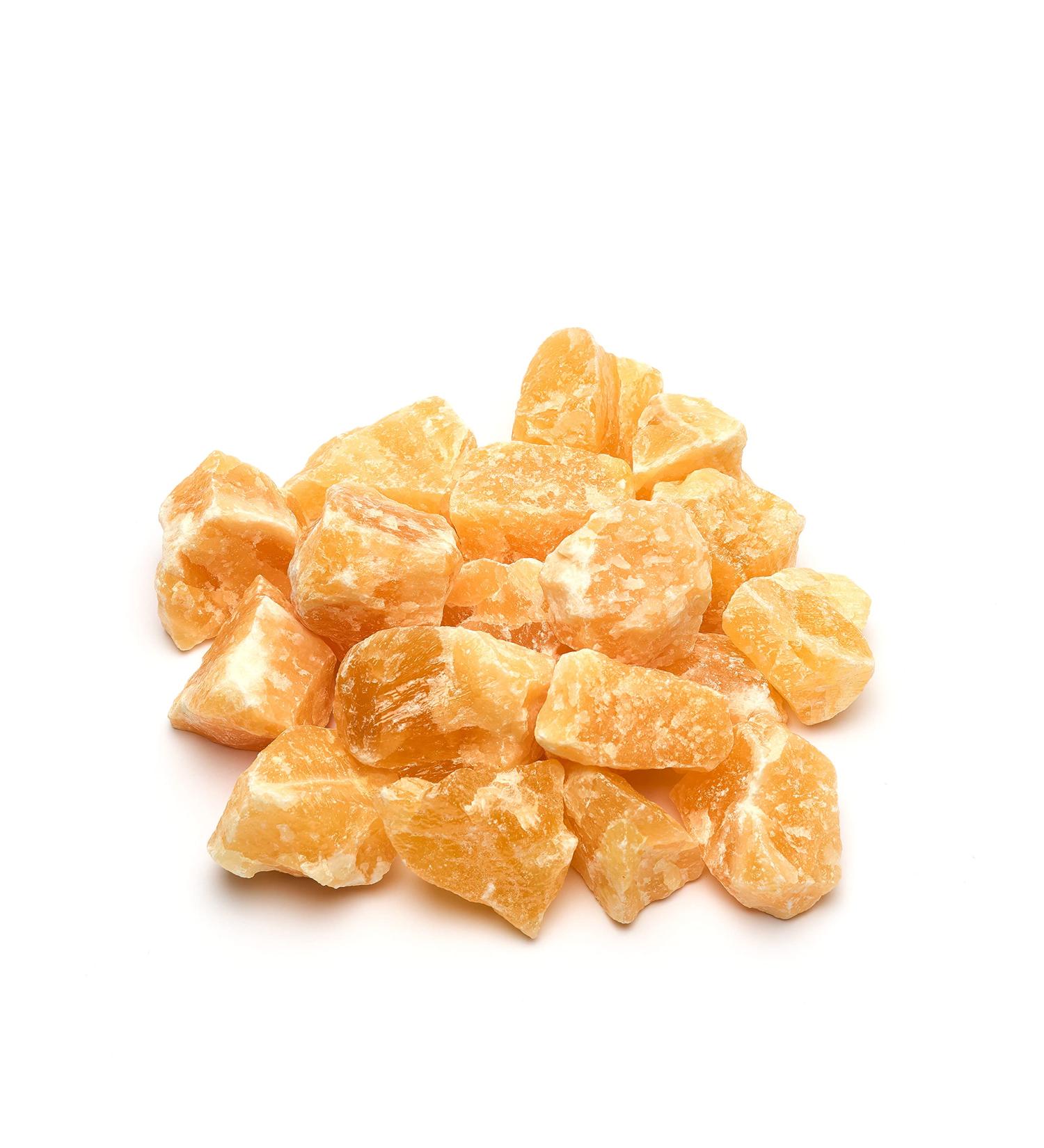 Premium Puraja Orange Calcite Gemstones Set | 1000g Natural Healing & Water Stones | Versatile Crystals for Chakra Healing - Buy Online on GoSupps.com