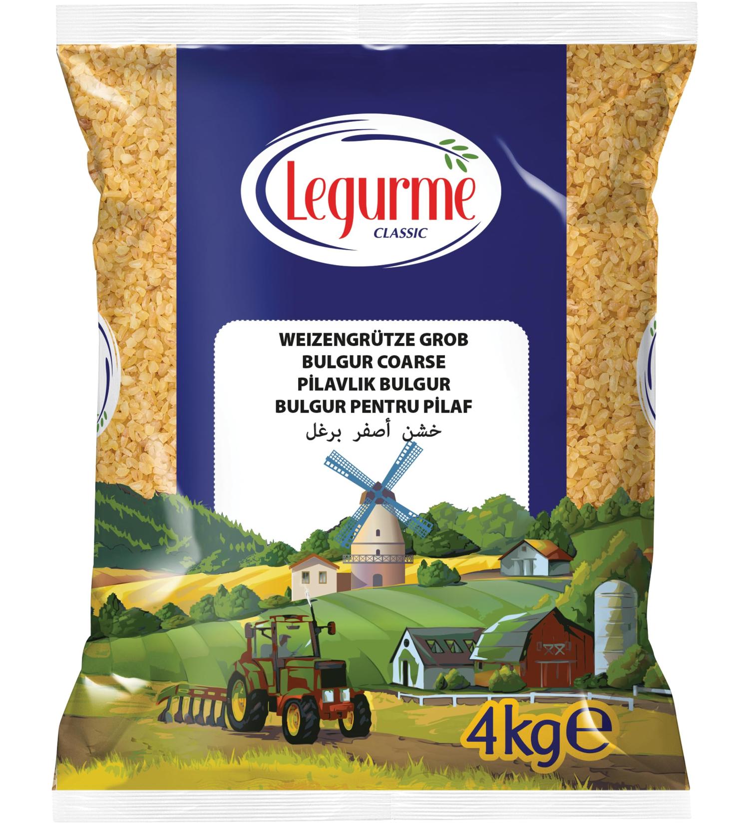 LEGURME Bulgur coarse wheat groats (Bulgur Pilavlik) - 1 x 4 kg