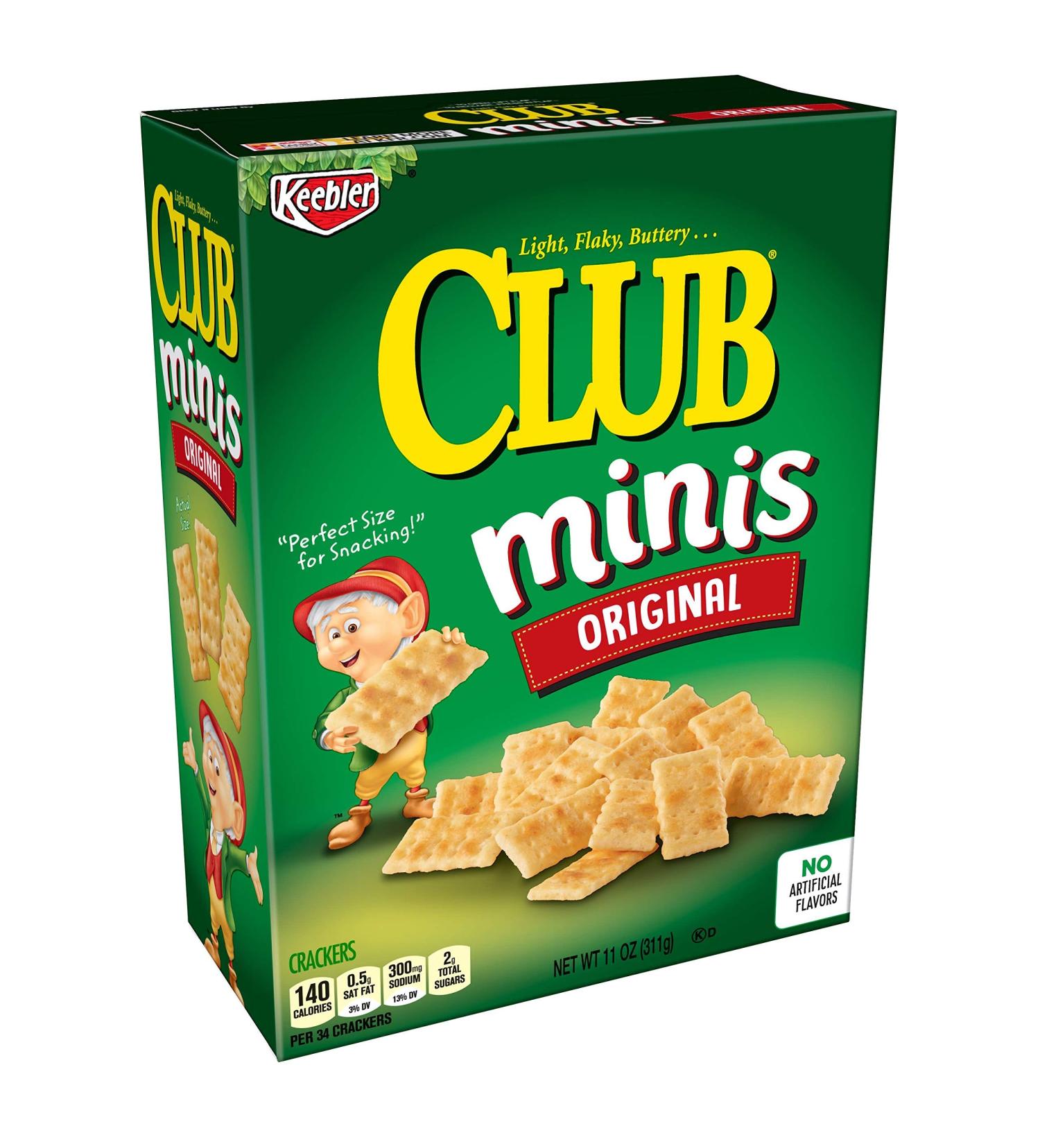 Keebler Club Crackers, Minis, Original, 11 oz Box - SET OF 2