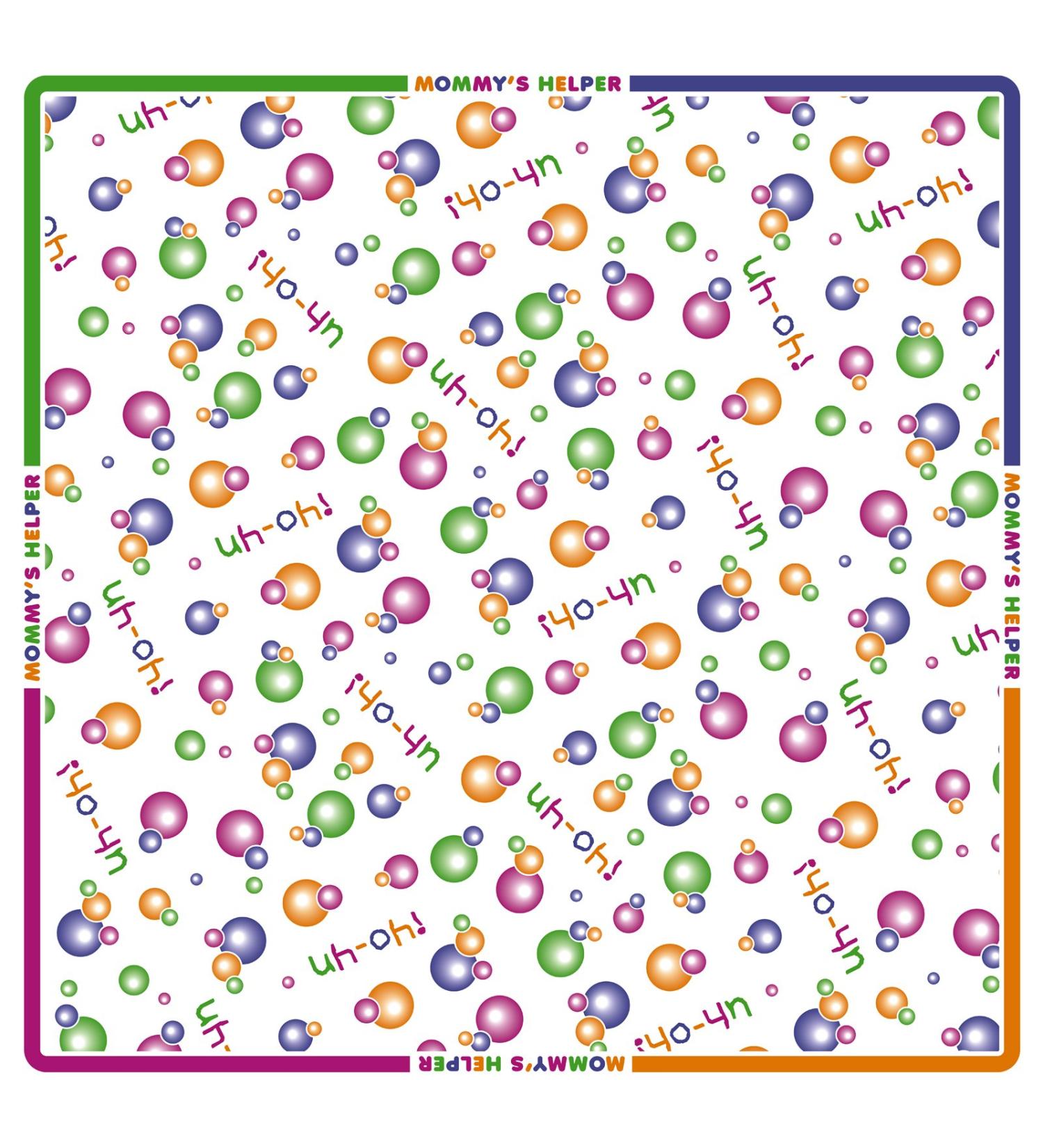 Mommy's Helper No Mess Splat Mat - Printed | Waterproof Baby Floor Protector - Buy Online on GoSupps.com