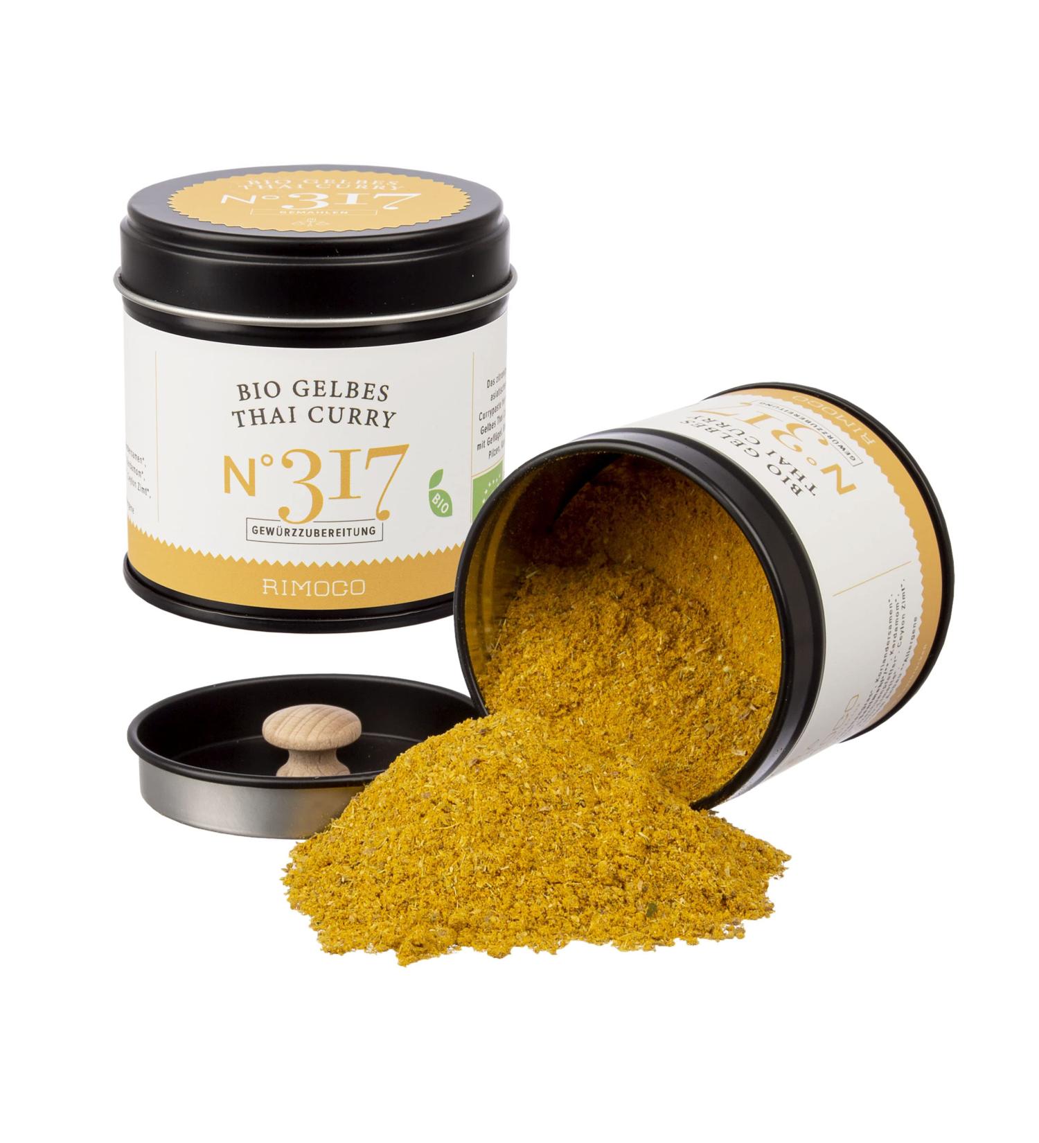 Rimoco N 317 Bio Yellow Thai Curry - Slightly Sharp & Fruity | Organic (DE- KO-007) | 70g Spice Jar with Aromadeckel - Buy Online on GoSupps.com