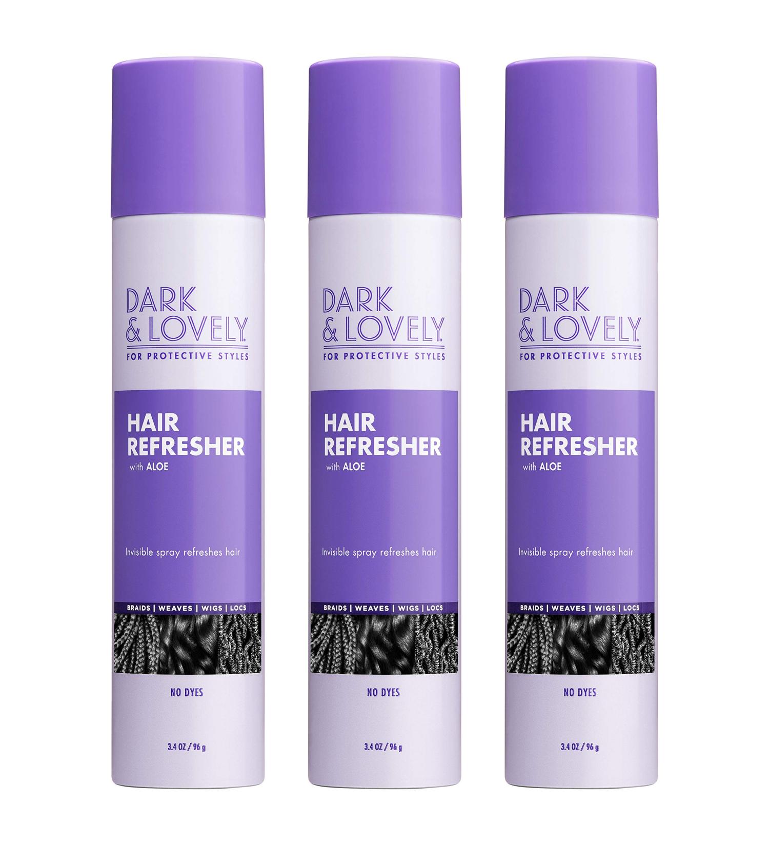 Dark and Lovely For Protective Styles Hair Refresher With Aloe for Braids Weaves Wigs and Locs No Dyes SoftSheen-Carson 3.4 oz Pack of 3 3 Count Hair Refresher - Buy Online on GoSupps.com