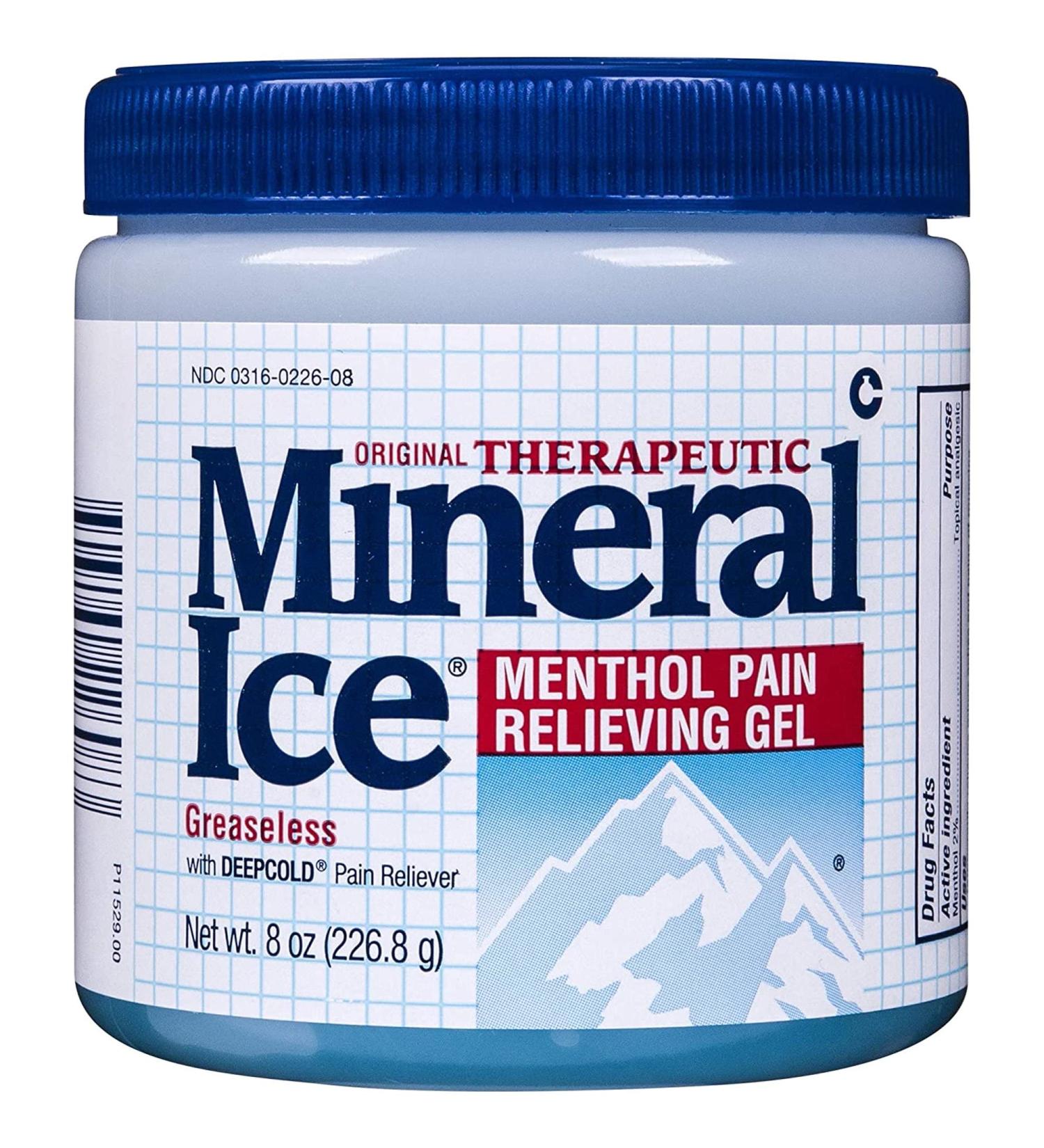 Mineral Ice Pain Relieving Gel - 8 oz Pack of 4 - Buy Online on GoSupps.com