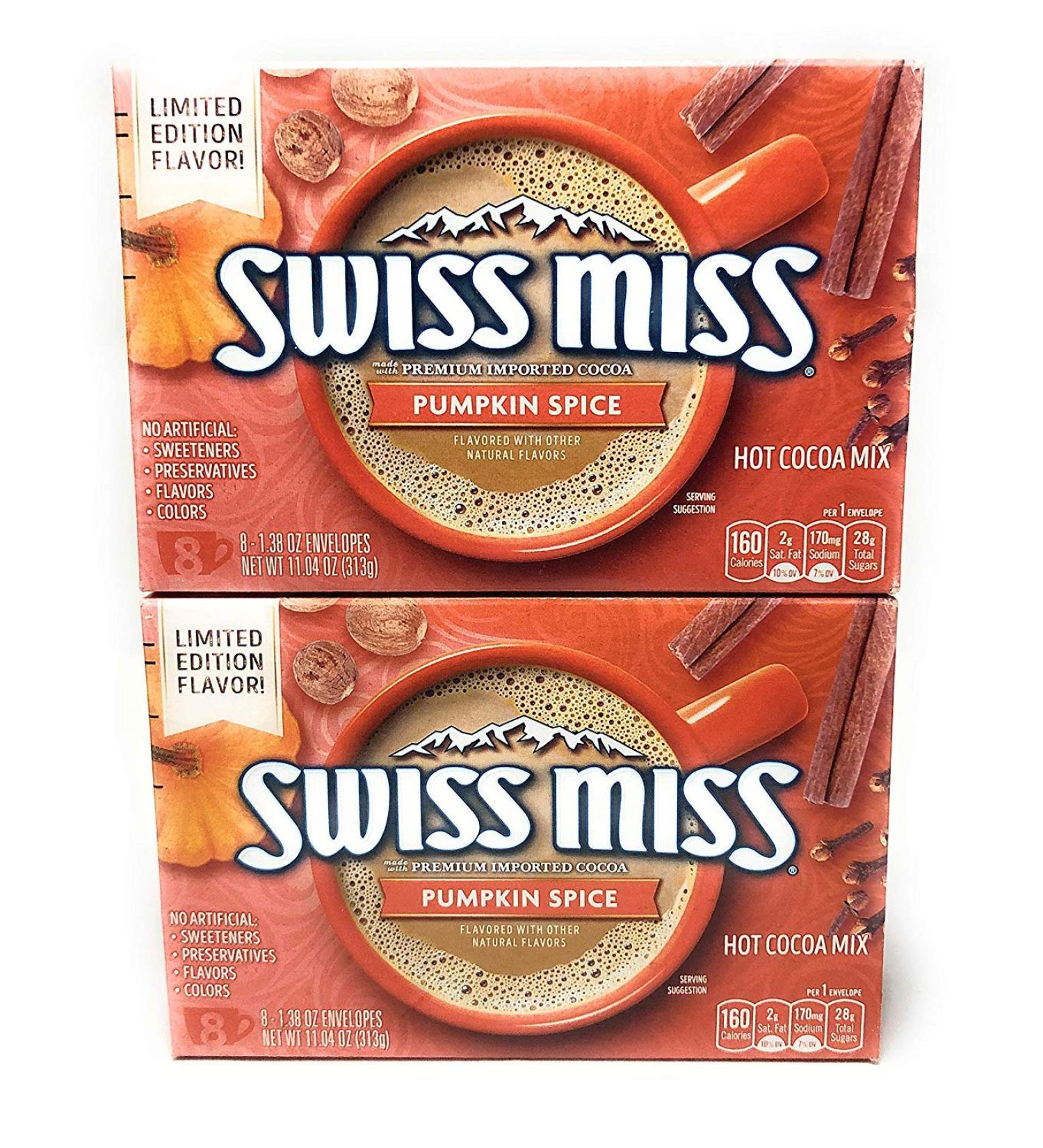 Swiss Miss Pumpkin Spice Hot Cocoa Mix Bundle (PACK OF 2)