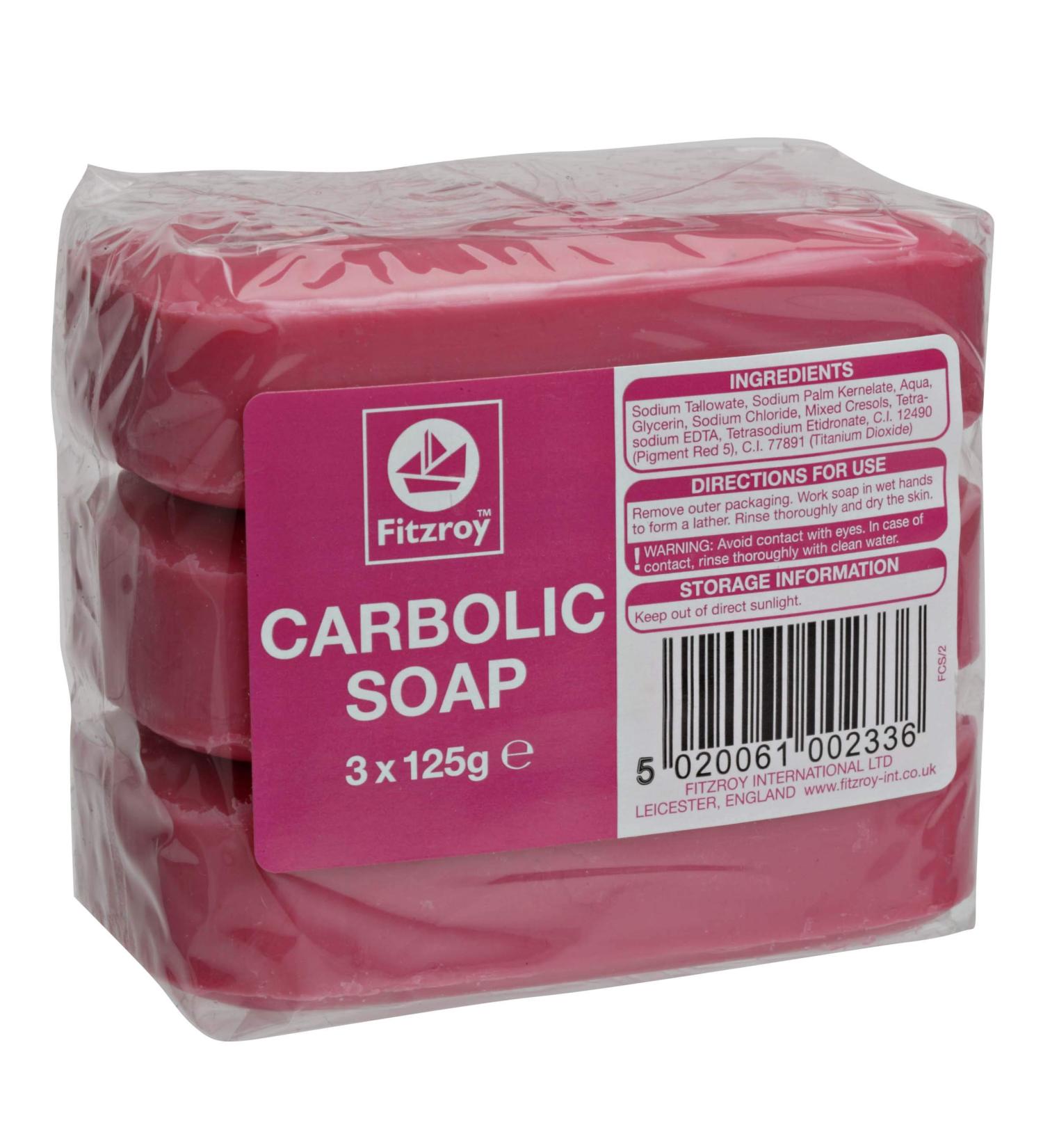 Fitzroy Soap 3 X 125g Carbolic 125 g (Pack of 3)